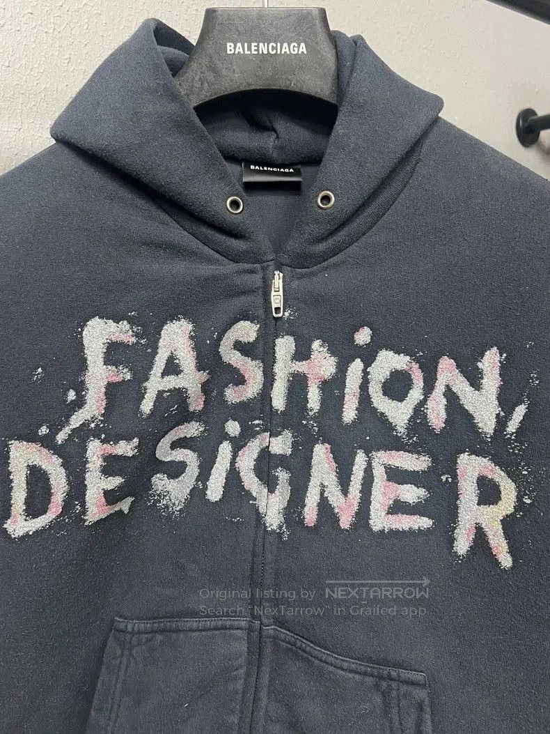 Balenciaga Balenciaga Runway Glitter Zip Bomber Jacket. Size US XXS / EU 40 - 3 Thumbnail