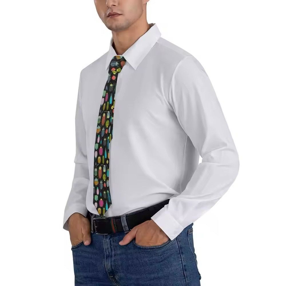 Other Neck Tie Casual Funny Beetles Collection Necktie Size ONE SIZE - 3 Thumbnail