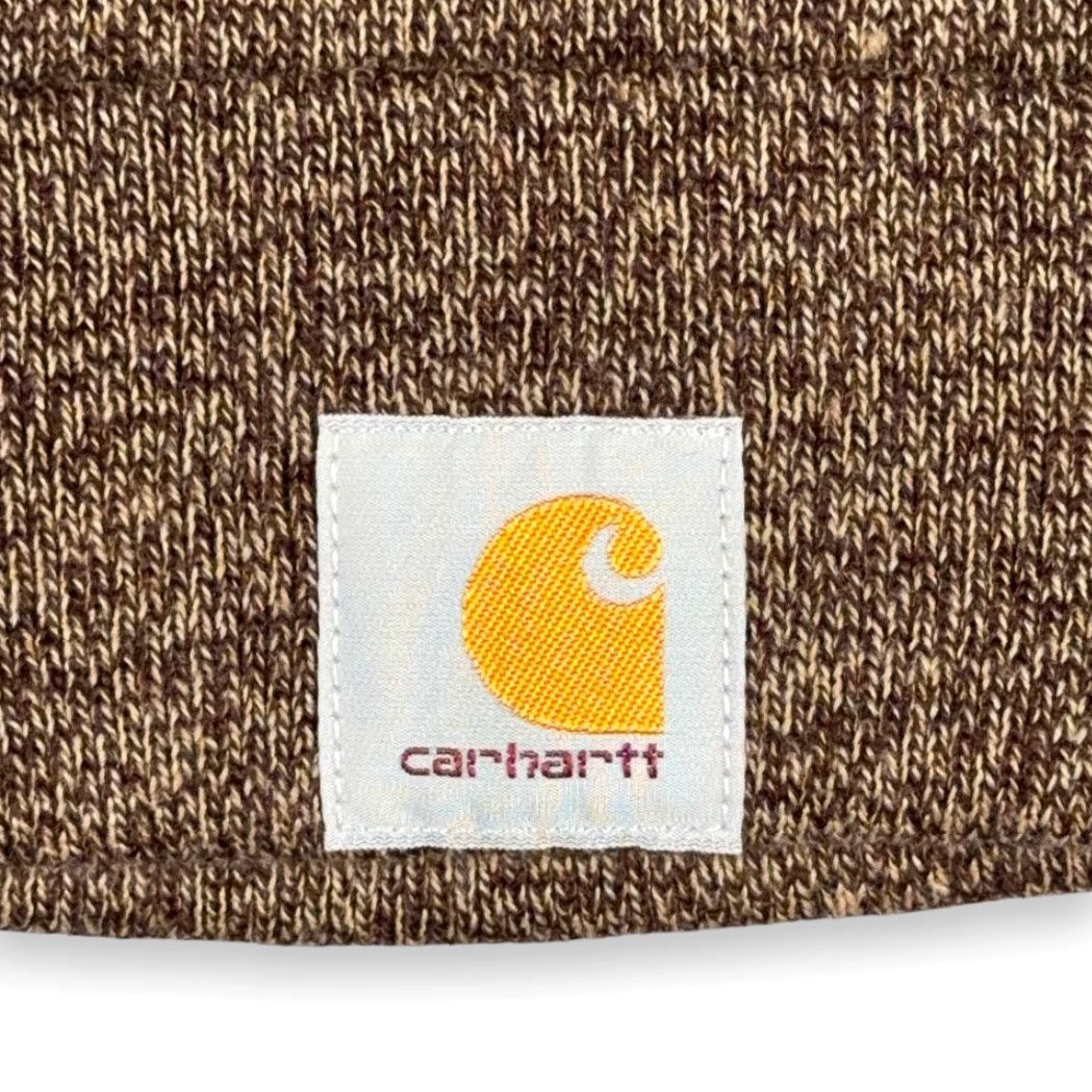 Carhartt Carhartt Hat Adult ONE SIZE Brown Heather Acrylic Beanie Ski Winter Workwear Size ONE SIZE - 3 Thumbnail