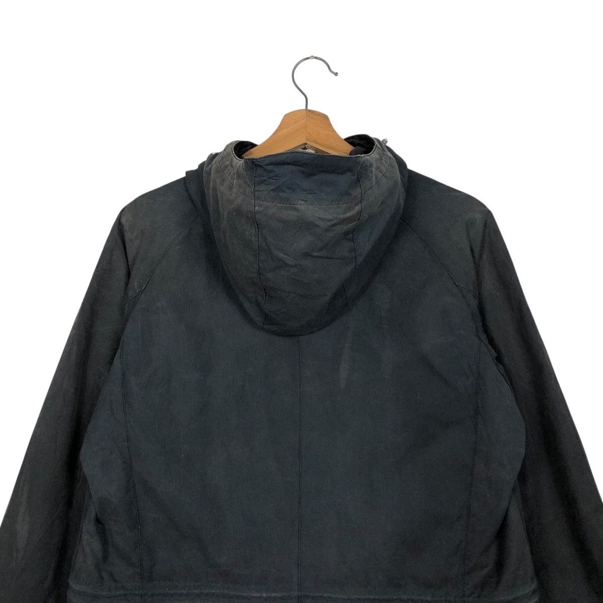 Barbour 📌Vintage Wax Jacket Barbour England Oilskin Blanket Tartan Size US M / EU 48-50 / 2 - 10 Thumbnail
