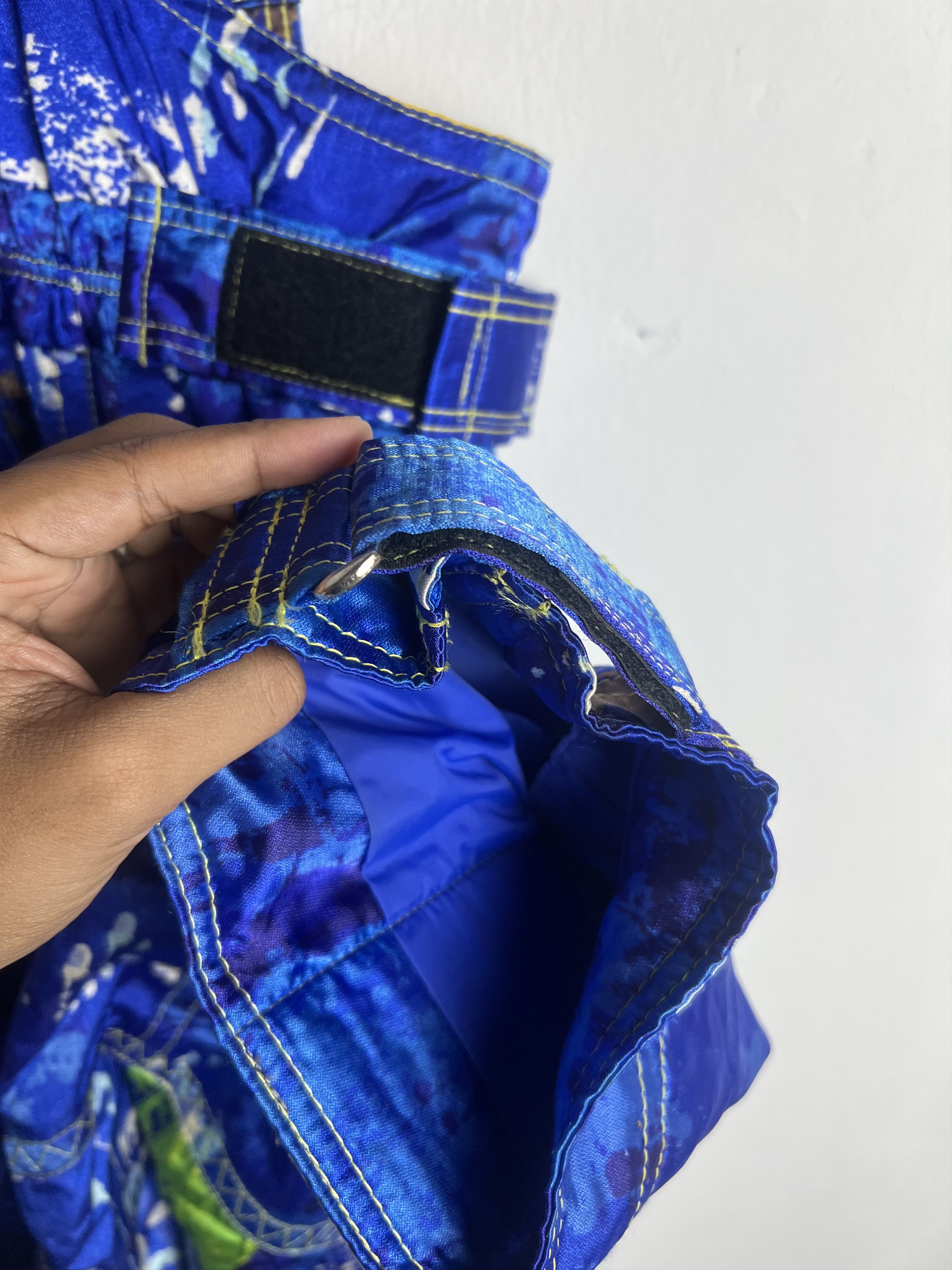 Goldwin Vintage Goldwin Blue Abstract Ski Bib Jumpsuit Size US 30 / EU 46 - 15 Thumbnail