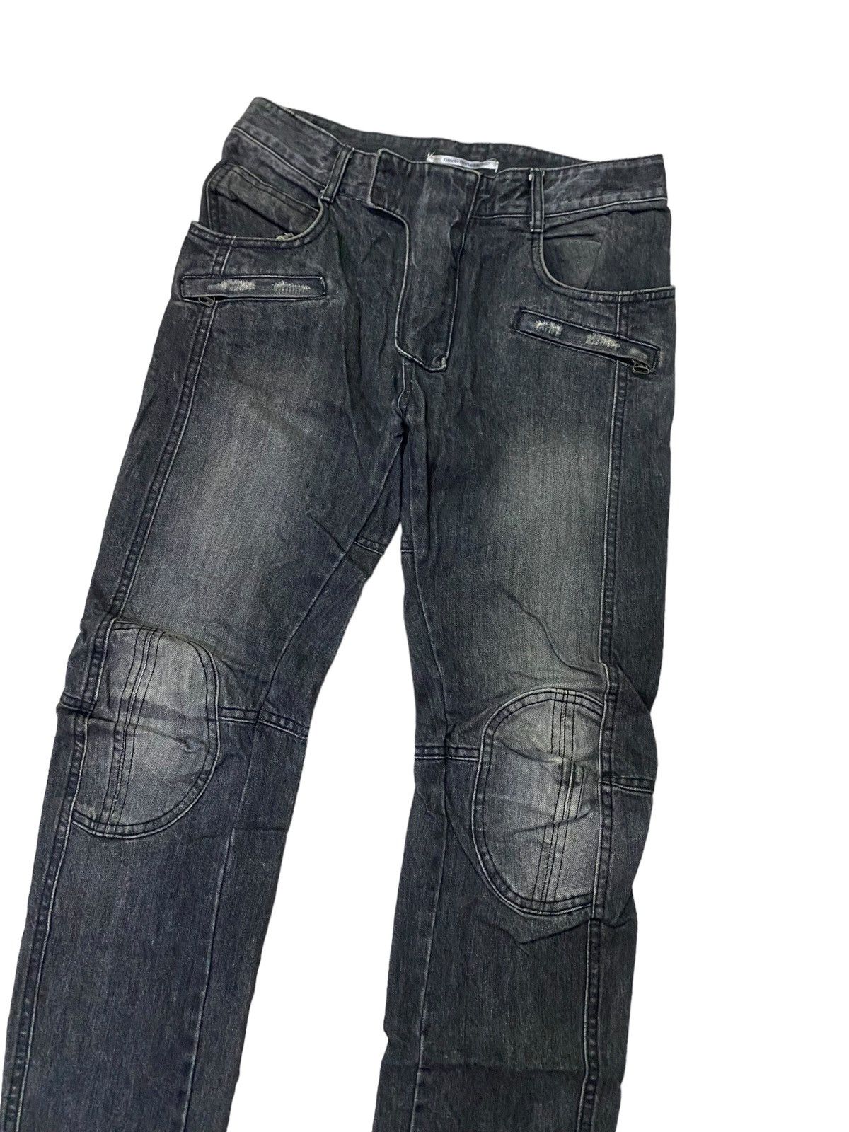 Hysteric Glamour 💥Avant Garde Nevertheless Biker Raw Denim Size US 31 - 5 Thumbnail