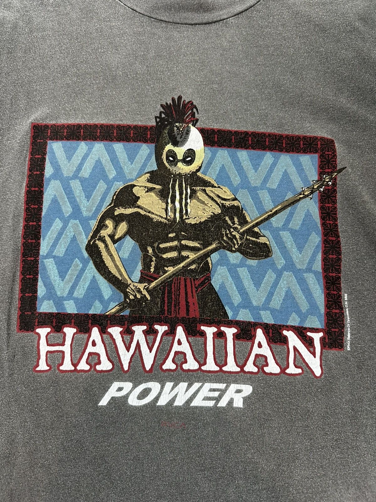 RVCA RVCA Evan Mock Hawaiian Power Tee Washed Gray L Size US L / EU 52-54 / 3 - 2 Thumbnail
