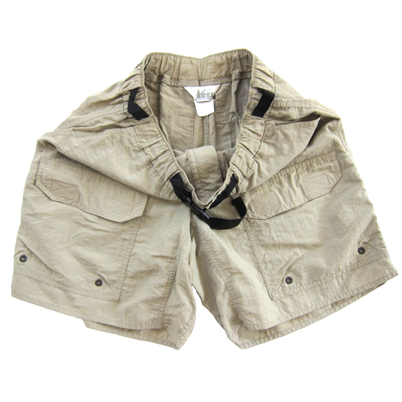 Vintage VINTAGE REI Beige Brown 100% Nylon Hike Travel Pocket Cargo Shorts Men Small Size US 29 - 3 Thumbnail
