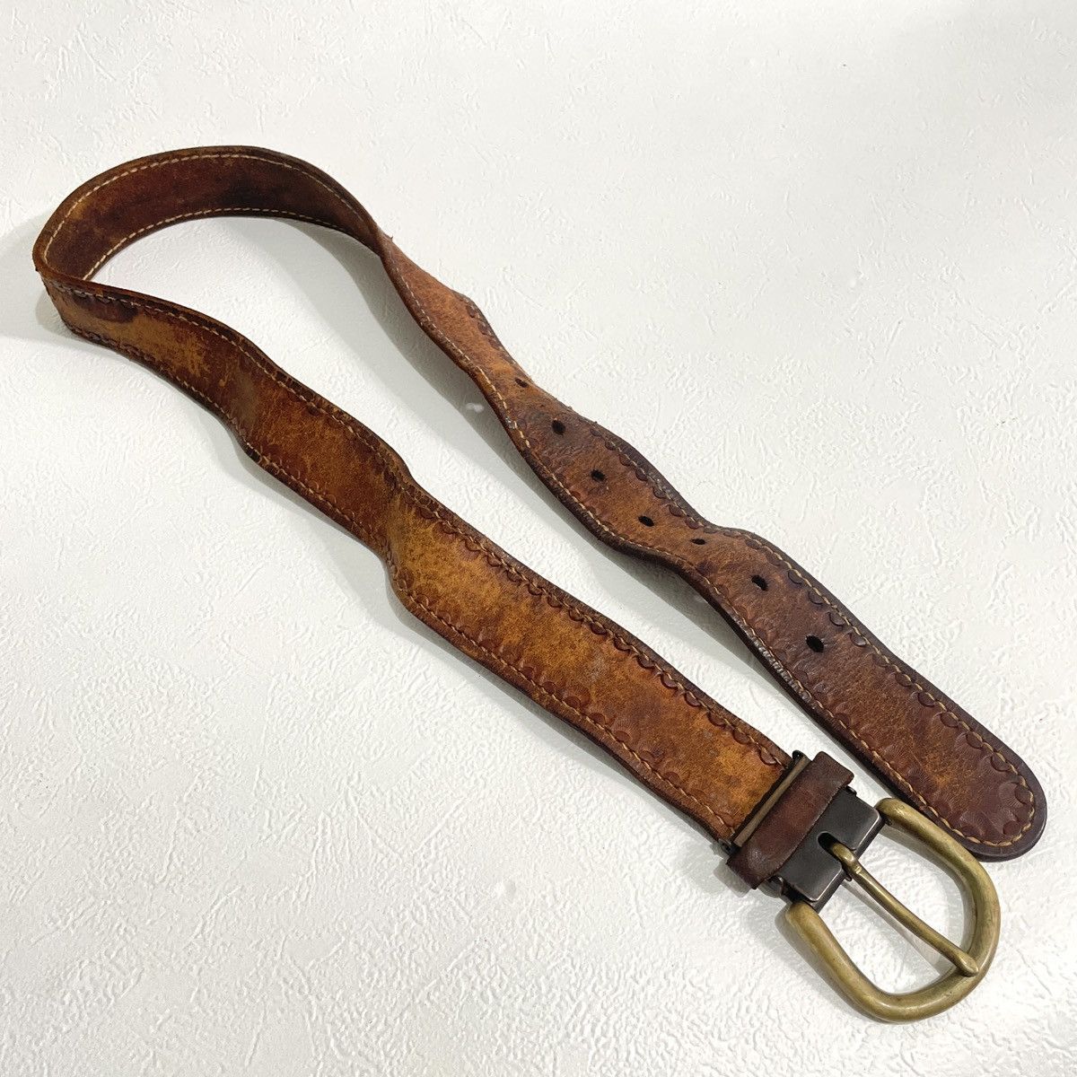 If Six Was Nine Y2k Vintage leather belt kapital style Size ONE SIZE - 2 Thumbnail