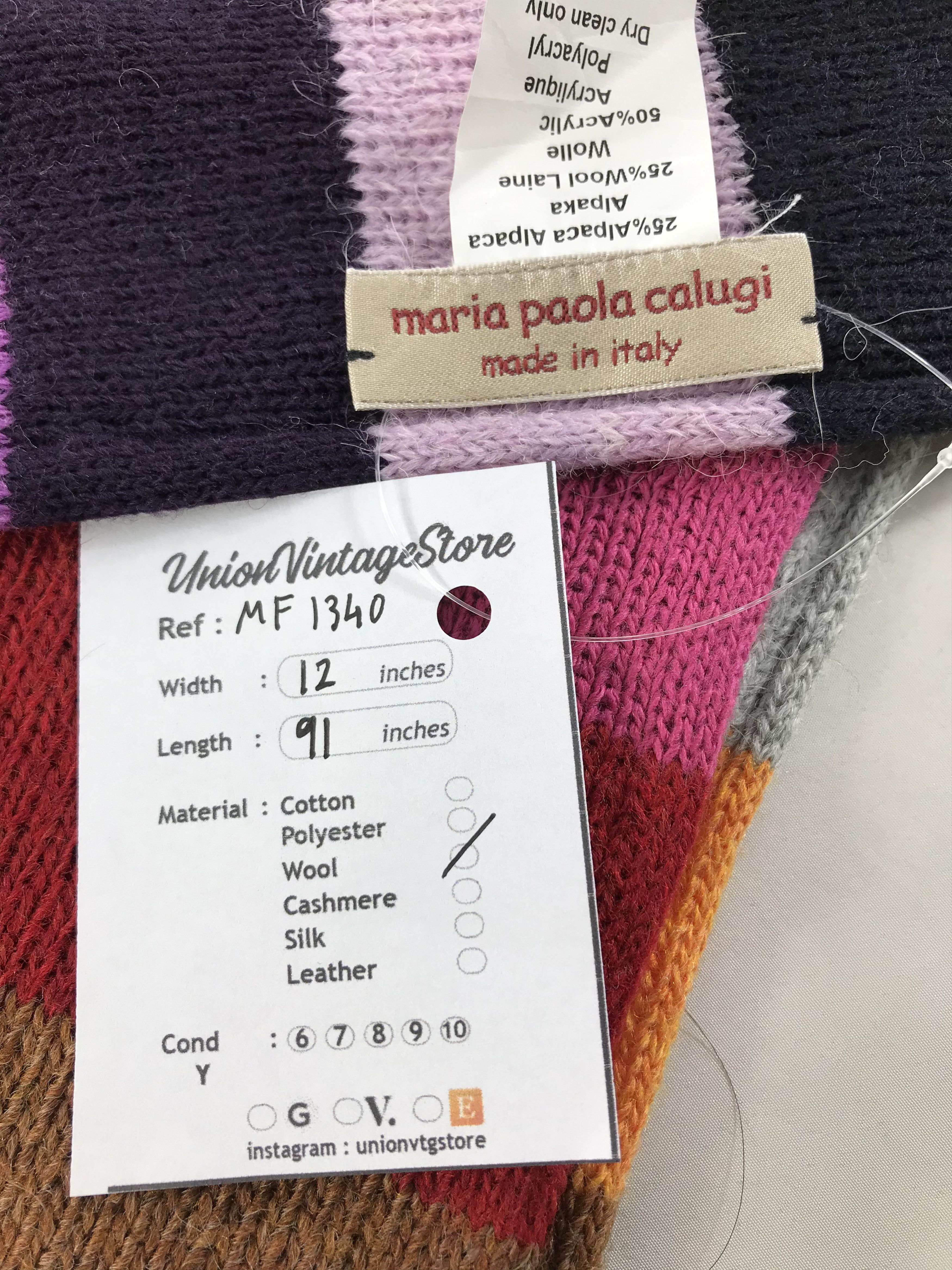 Vintage Vintage Maria Paola Calugi Scarf/Muffler/Neckwear MF1340 Size ONE SIZE - 4 Thumbnail