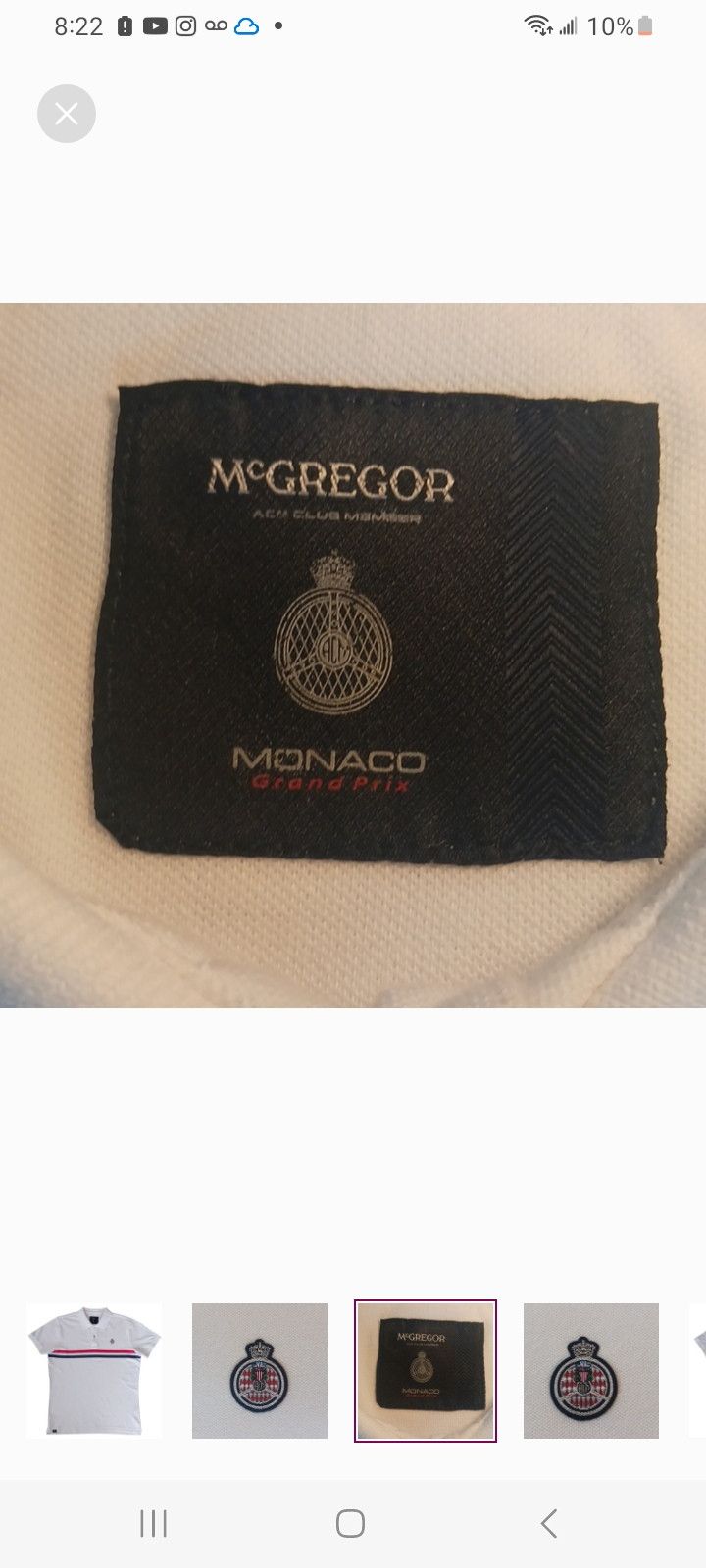McGregor McGREGOR MONACO GRAND PRIX-AEM CLUB 74 EditionPOLO SHIRT Size US L / EU 52-54 / 3 - 3 Thumbnail