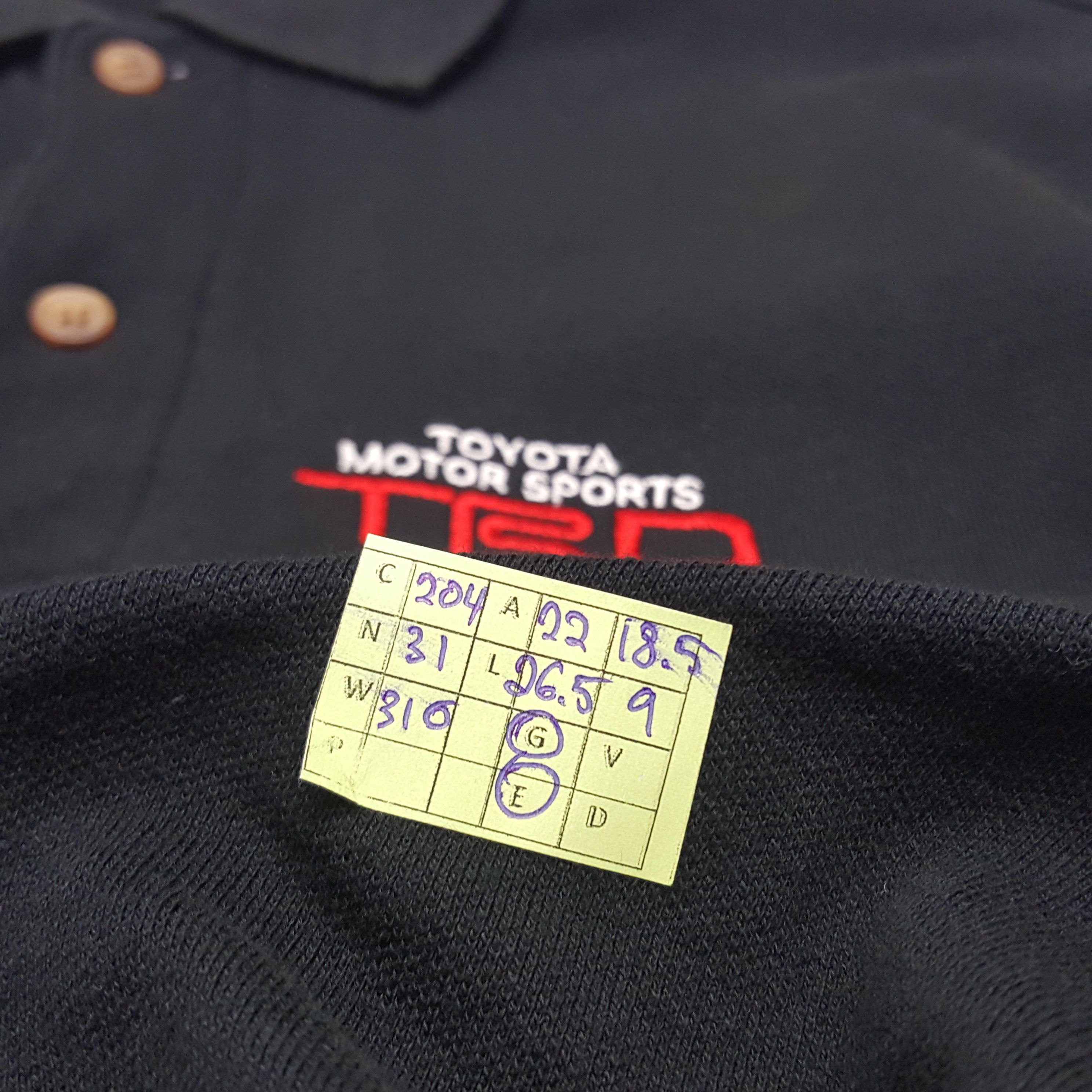 Japanese Brand × Vintage Vintage TRD Toyota Motorsports Japanese Racing Polos Size US L / EU 52-54 / 3 - 8 Thumbnail