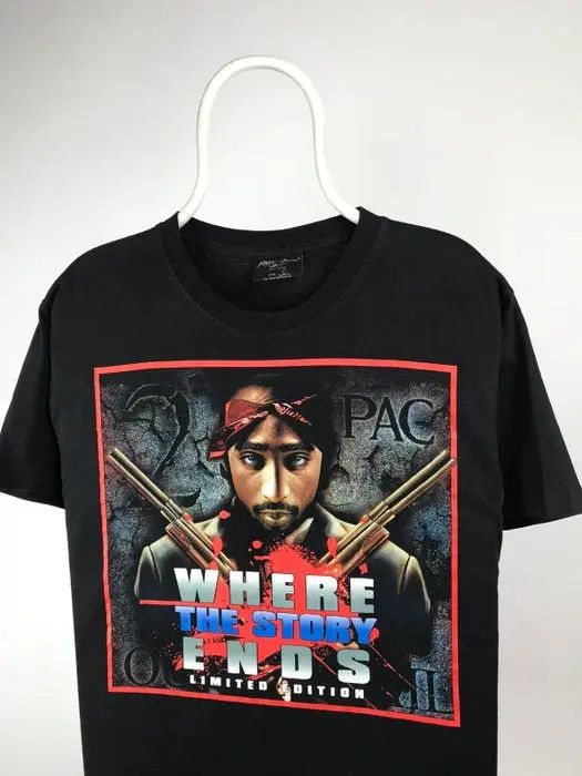 Band Tees 2pac T-shirt where the story ends rap tee size Large Size US L / EU 52-54 / 3 - 2 Thumbnail