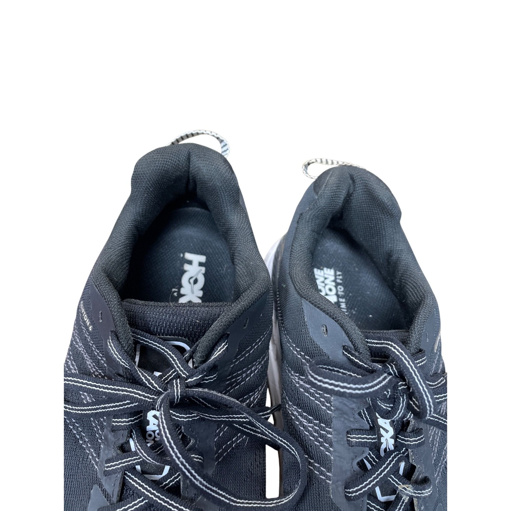 Hoka Hoka One Clifton 6 Mens Black/White Running Walking Shoes Si Size US 9.5 / EU 42-43 - 11 Thumbnail