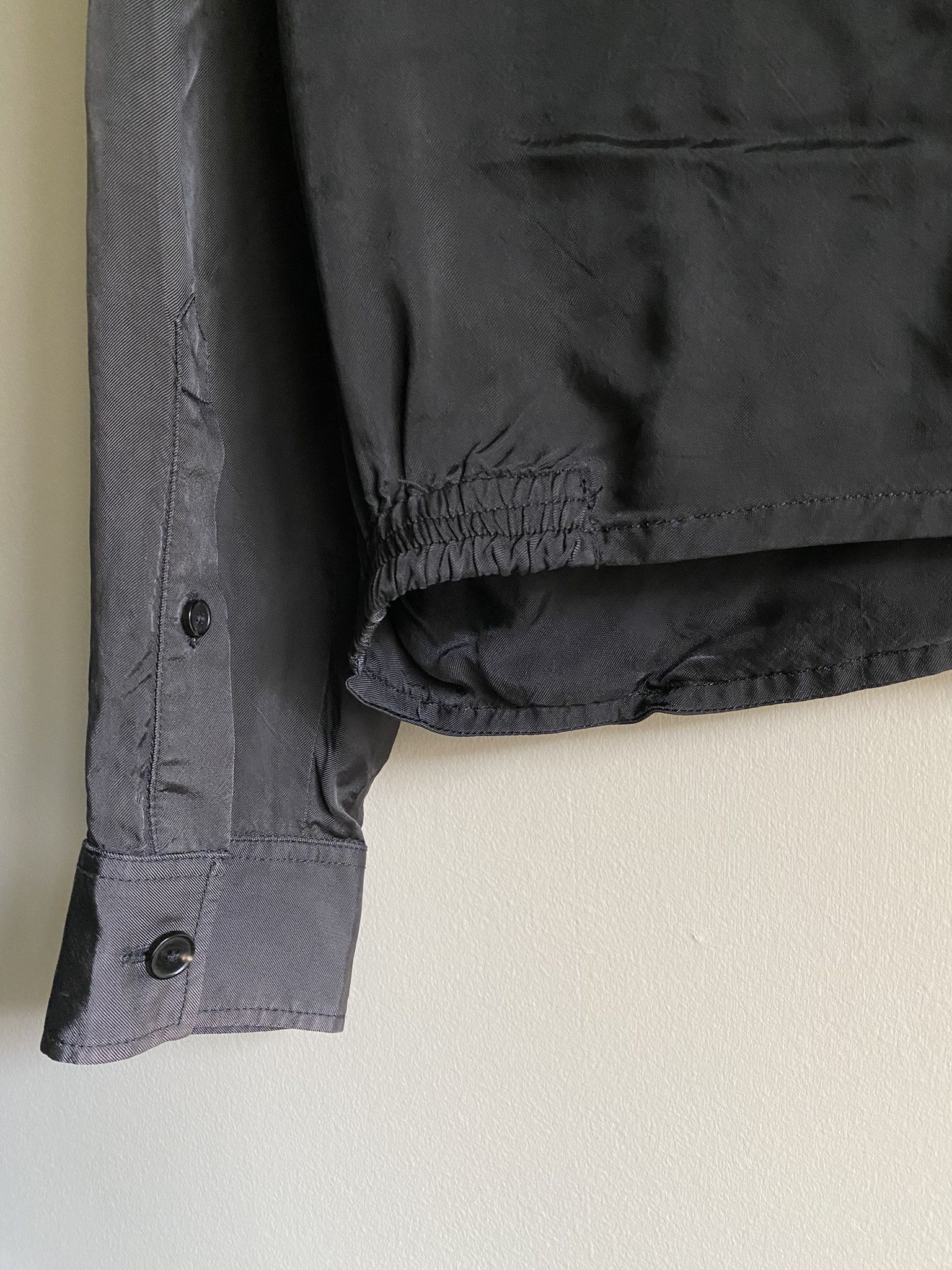 Acne Studios 48/M - Lightweight Zip Jacket - Silky Black Size US M / EU 48-50 / 2 - 14 Thumbnail