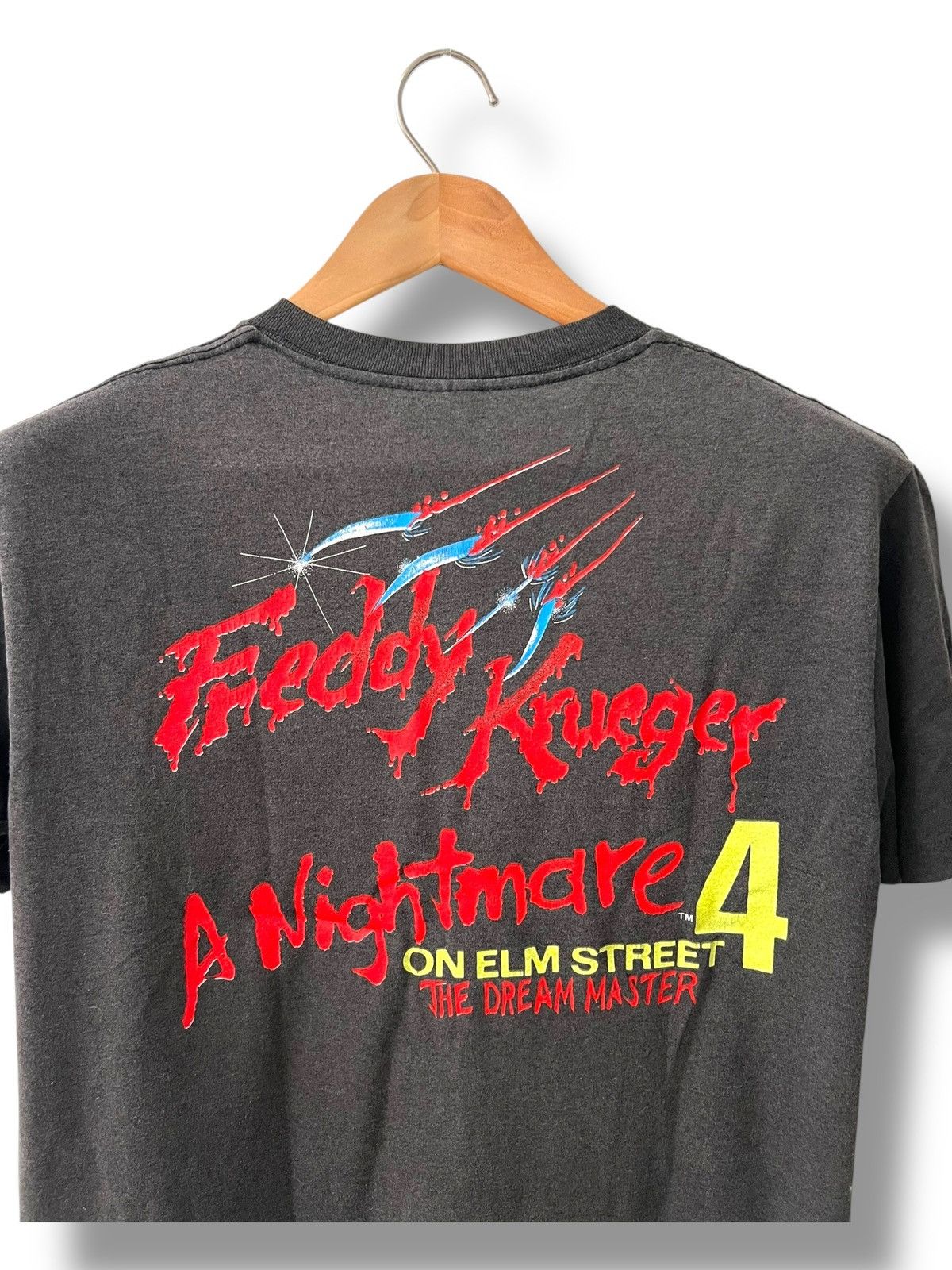 Star Of Hollywood VINTAGE 80s FREDDY KRUEGER A NIGHTMARE 4 HORROR MOVIE SHIRT Size US L / EU 52-54 / 3 - 4 Thumbnail