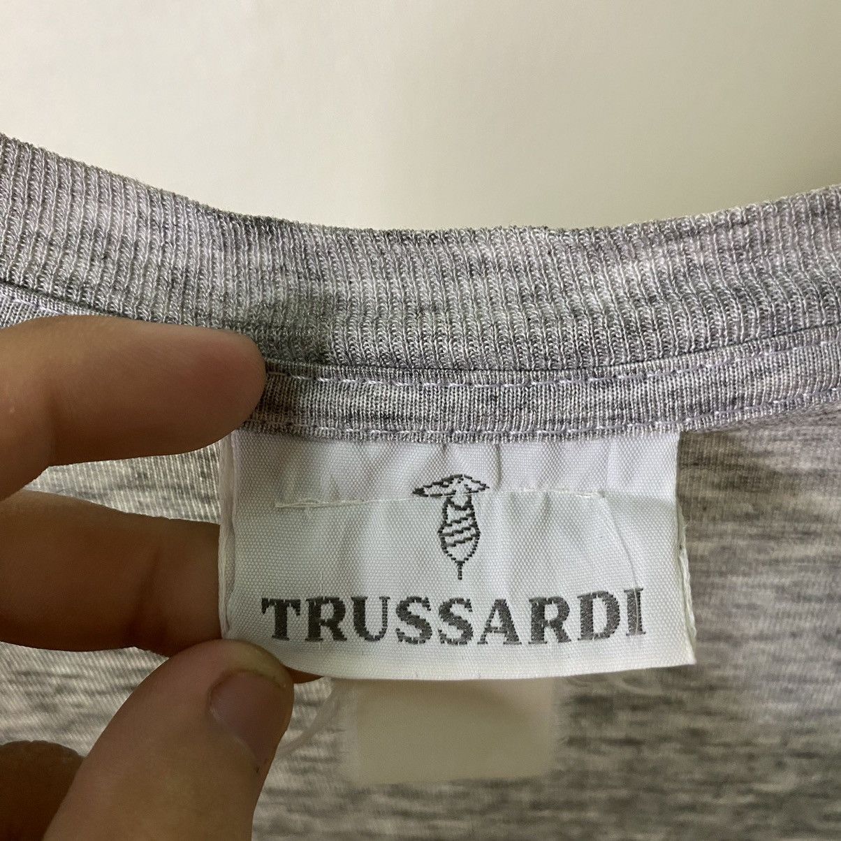 Trussardi × Vintage Vintage 1990s Trussardi Tee Size US L / EU 52-54 / 3 - 3 Thumbnail