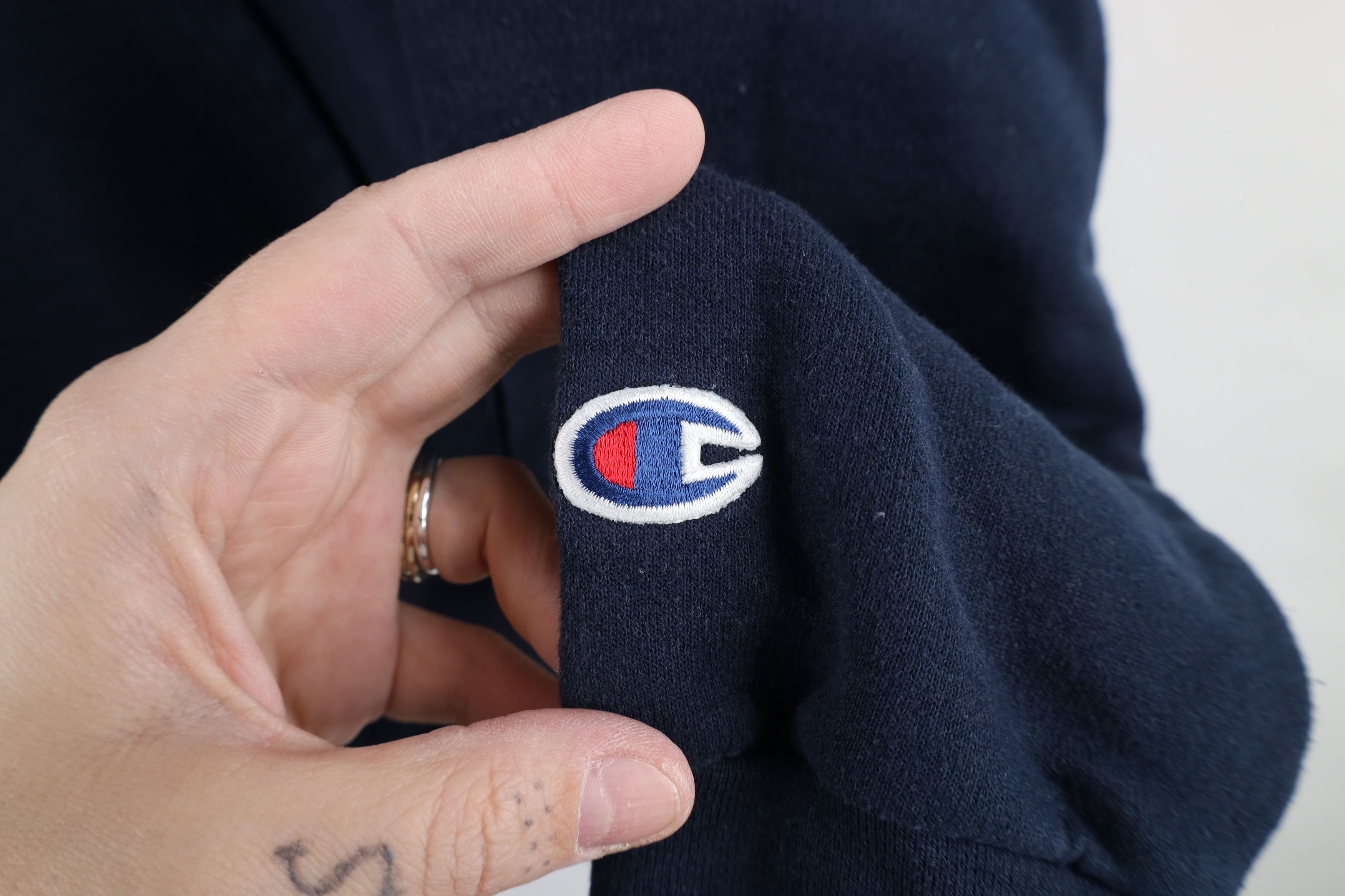 Champion × Vintage Vintage 90s Champion Spell Out University of Toledo Hoodie Size US M / EU 48-50 / 2 - 4 Thumbnail