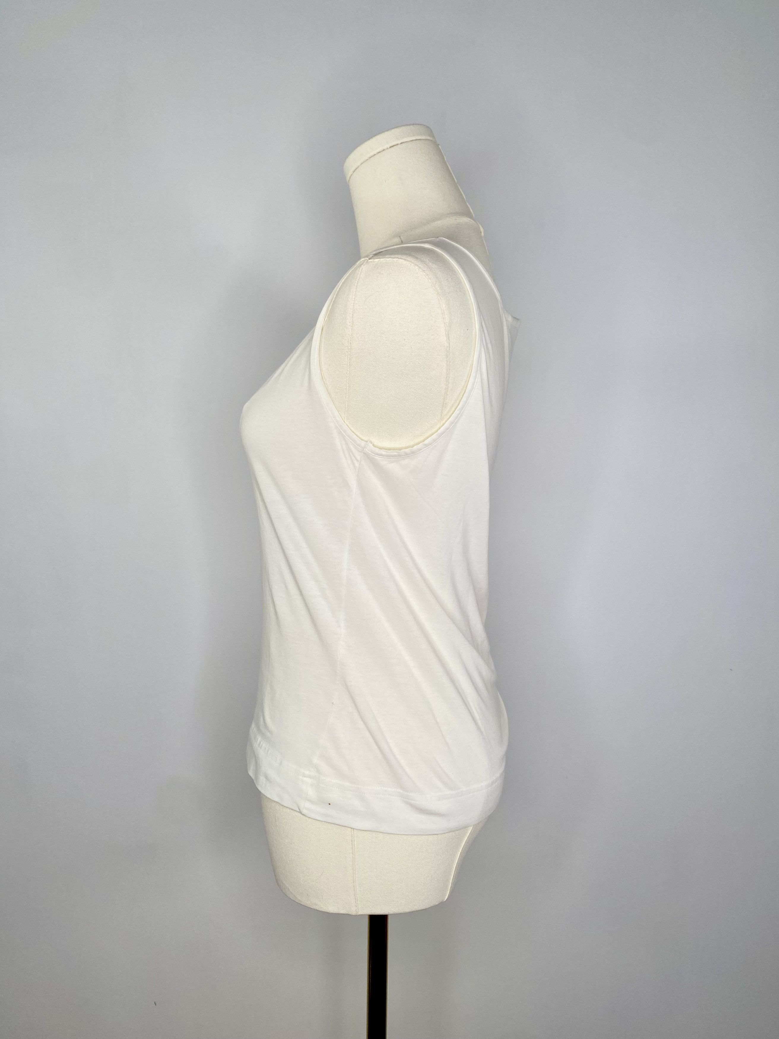 Vintage Gattinoni Jeans - White rose t-shirt Size ONE SIZE - 5 Thumbnail