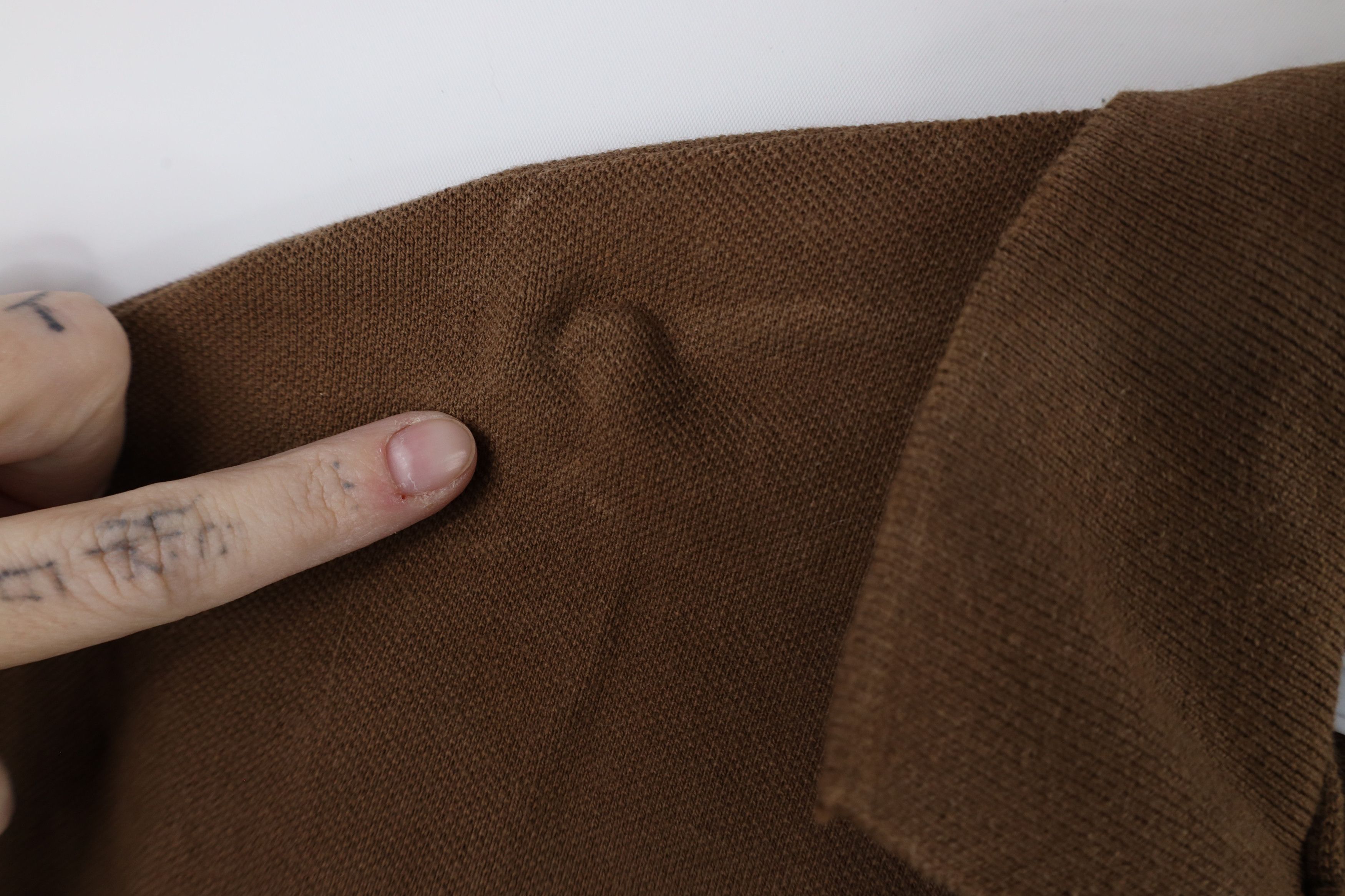 Tommy Hilfiger × Vintage Vintage 90s Tommy Hilfiger Pique Cotton Polo Shirt Brown USA Size US L / EU 52-54 / 3 - 6 Thumbnail