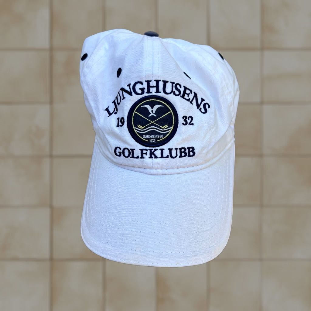 Vintage Vintage LJUNGHUSENS GolfKubb 1932 Golf Hat Men's White Adjustable Cap Size ONE SIZE - 1 Thumbnail