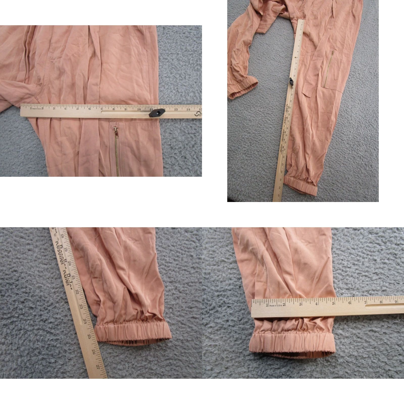 Vintage Entro Pink Jogger Pants Lightweight Tencel Blend Size M Women’s Adult Medium Peach Belted Size 32" / US 10 / IT 46 - 8 Thumbnail
