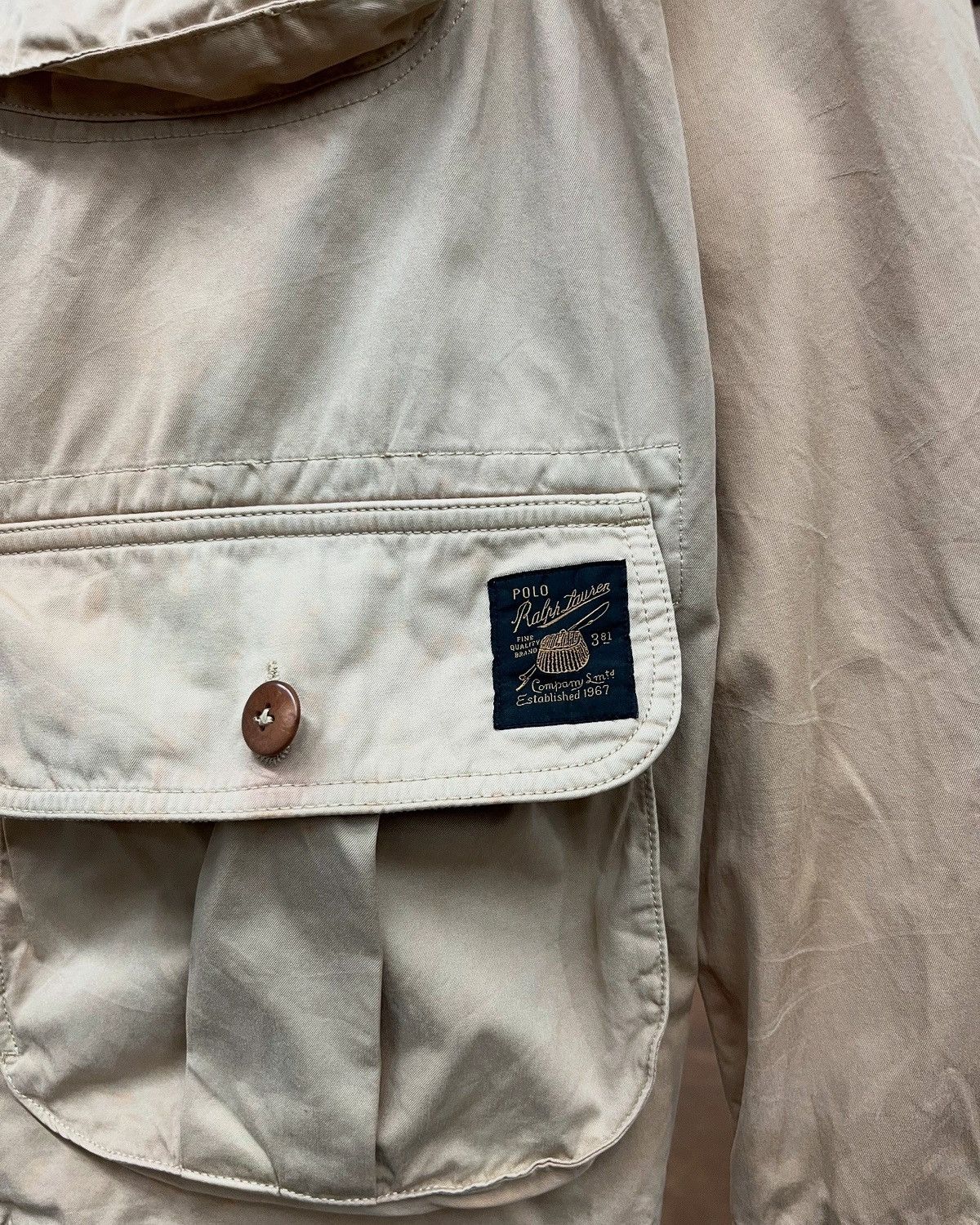 Other VINTAGE 90's POLO RALPH LAUREN HUNTING FIELD JACKET Size US L / EU 52-54 / 3 - 7 Thumbnail