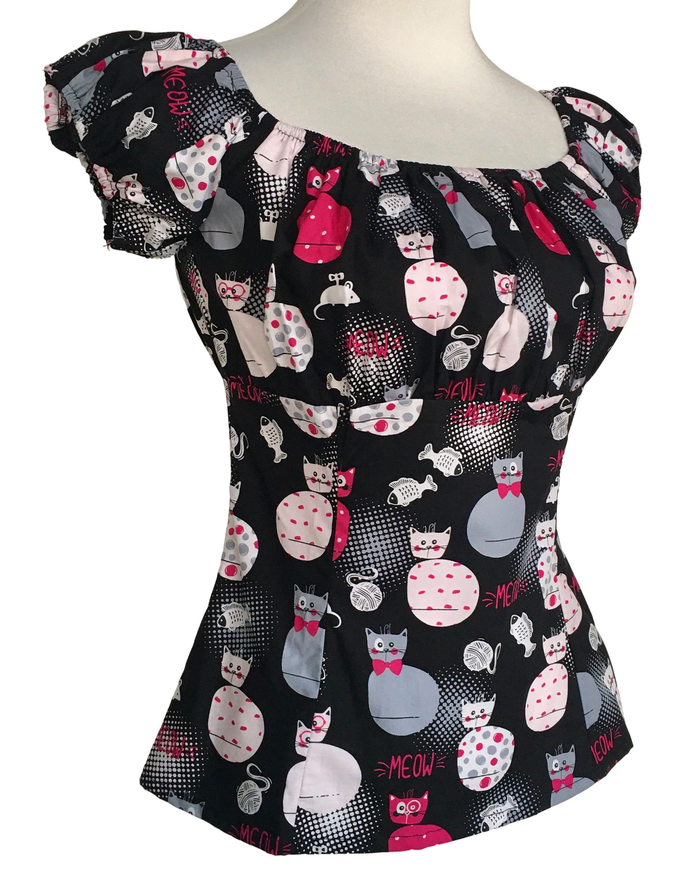 Other Meow meow print women tops Size XXL / US 16-18 / IT 52-54 - 2 Thumbnail