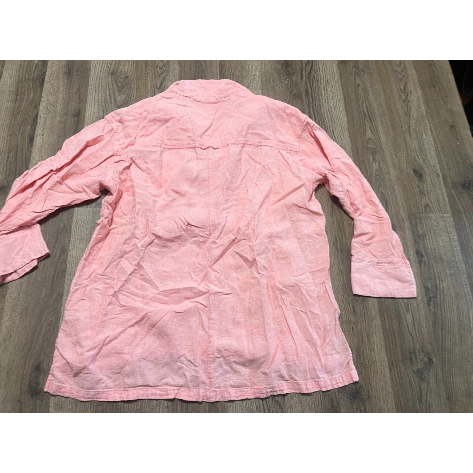 Old Navy Old Navy Blouse Women’s Size L Pink 3/4 Sleeve V-Neck Casual Modern Regular Size L / US 10 / IT 46 - 2 Thumbnail