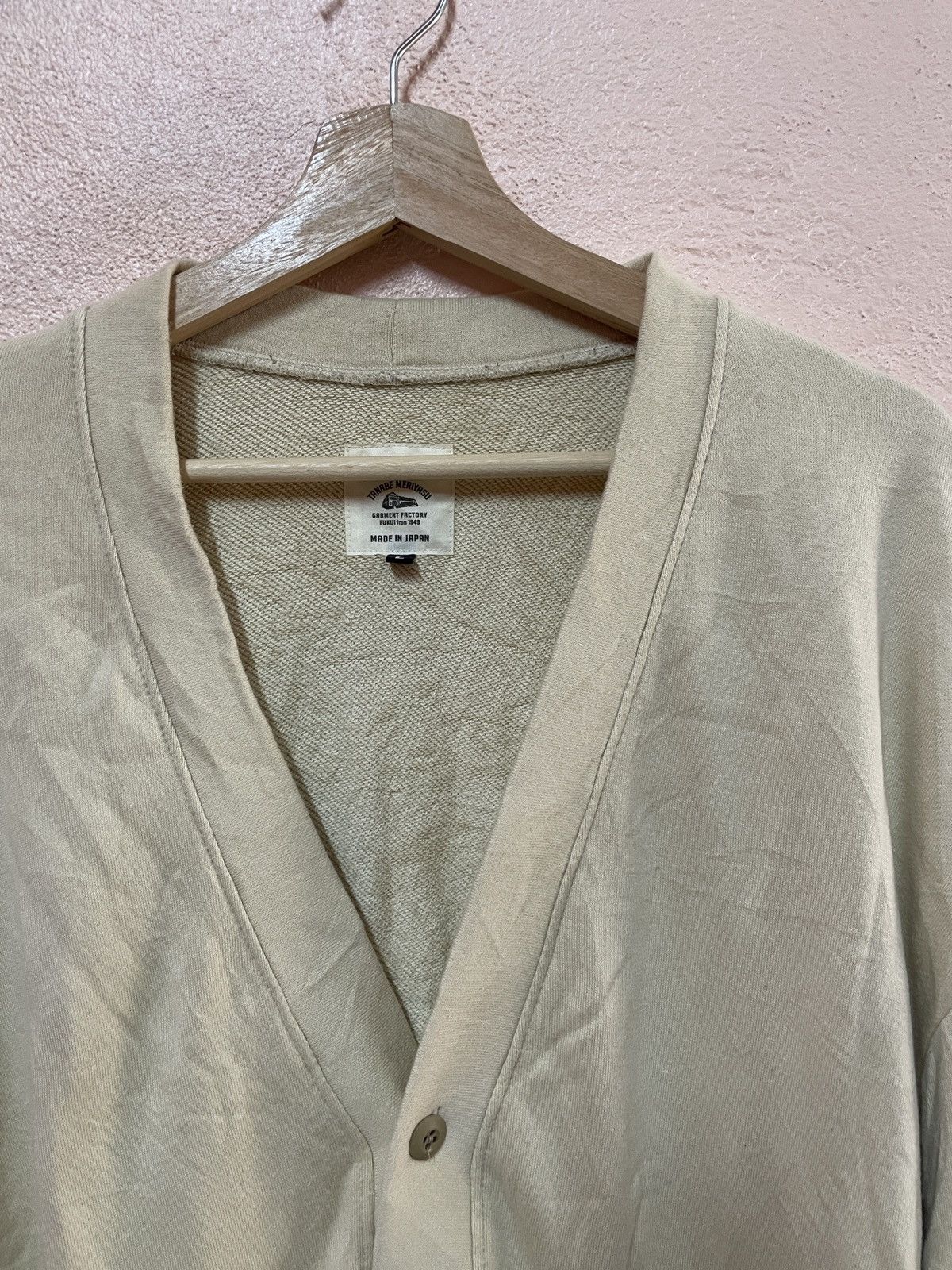 Jackman Jackman Tanabe Meriyasu Garment Factory V Neck Cardigan Size US L / EU 52-54 / 3 - 6 Thumbnail