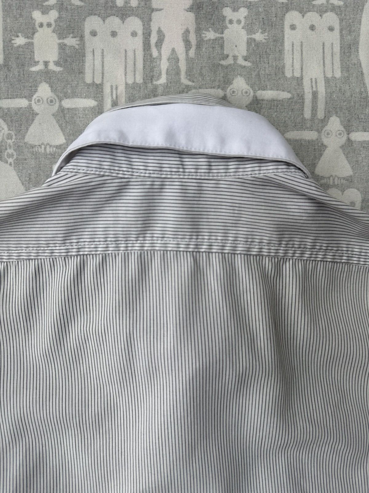Raf Simons Raf Simons SS02 Double Collar Pinstripe Button-Up Shirt Size US S / EU 44-46 / 1 - 8 Thumbnail