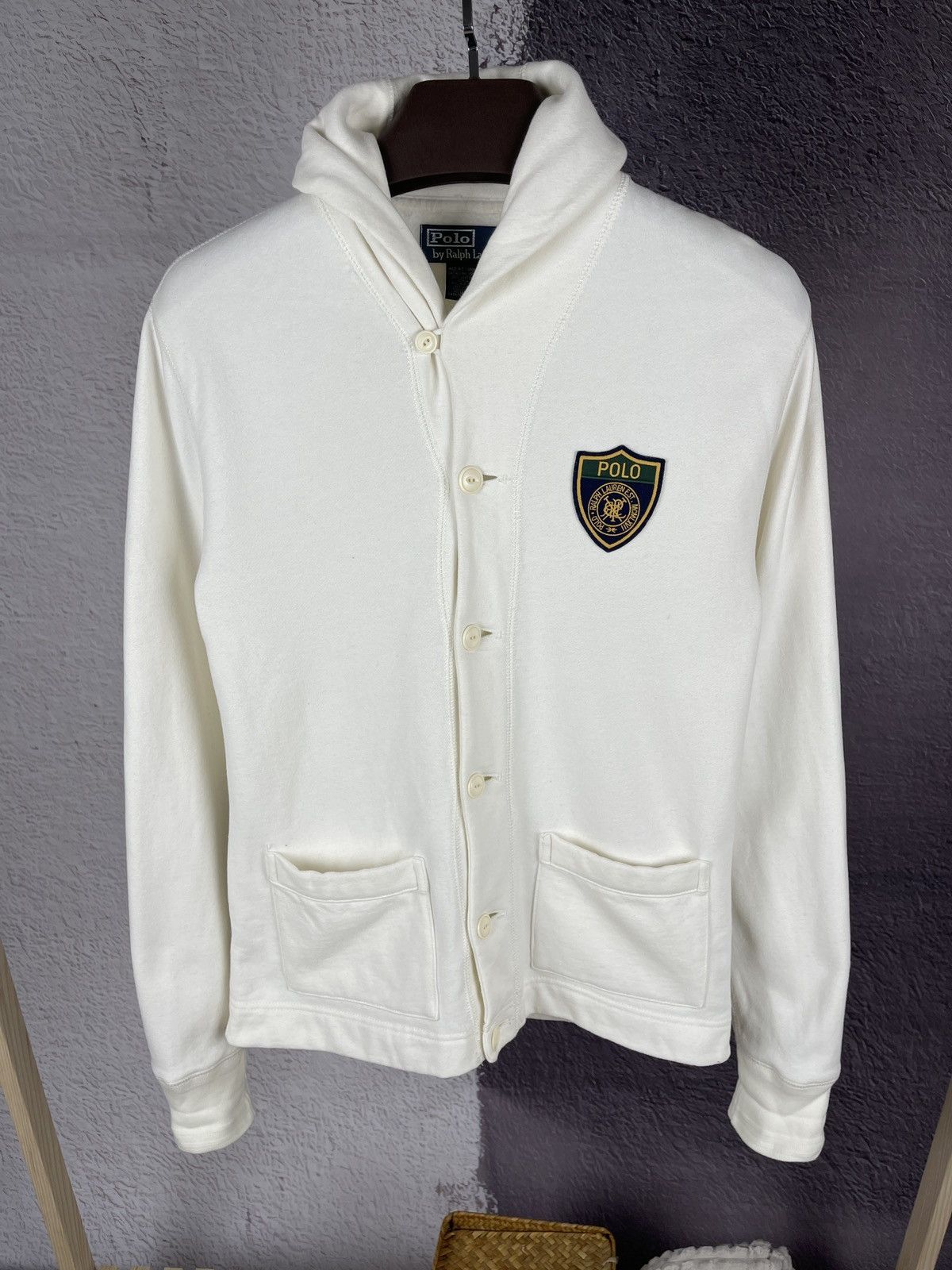 Polo Ralph Lauren Polo Ralph Lauren white cardigan sweater pockets button up Size US S / EU 44-46 / 1 - 2 Thumbnail