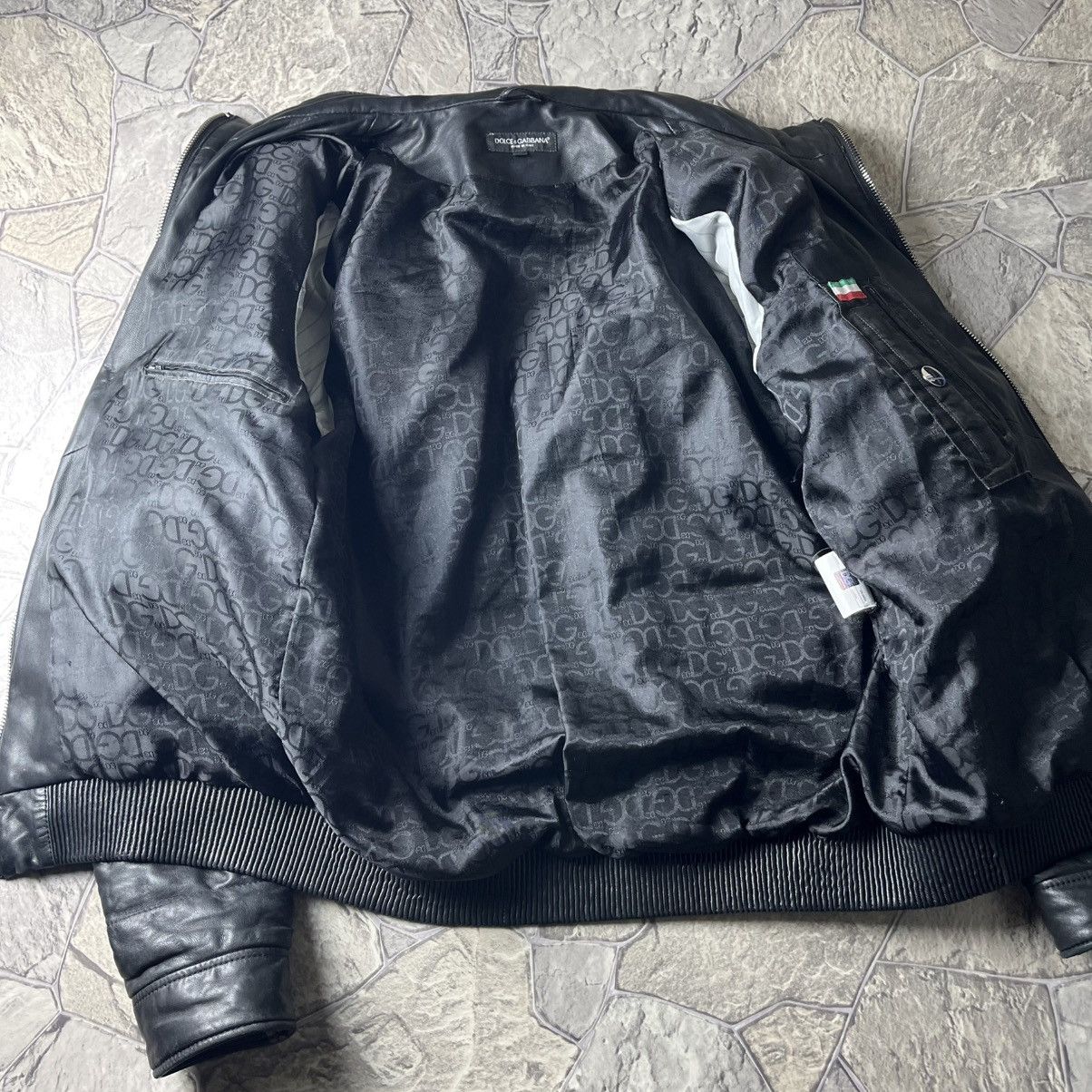 Dolce & Gabbana Dolce & Gabbana Leather Jacket Black Size US L / EU 52-54 / 3 - 11 Thumbnail