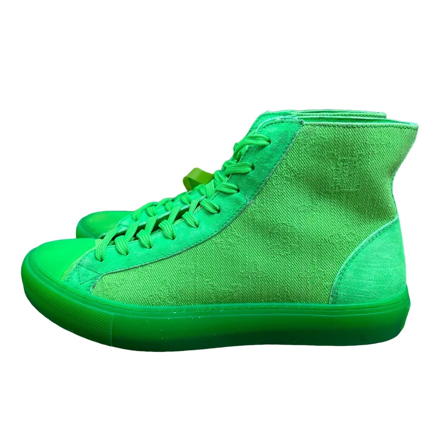 Louis Vuitton Louis Vuitton Tattoo High-Top Sneakers Green US 6.5 Size US 6.5 / EU 39-40 - 1 Thumbnail