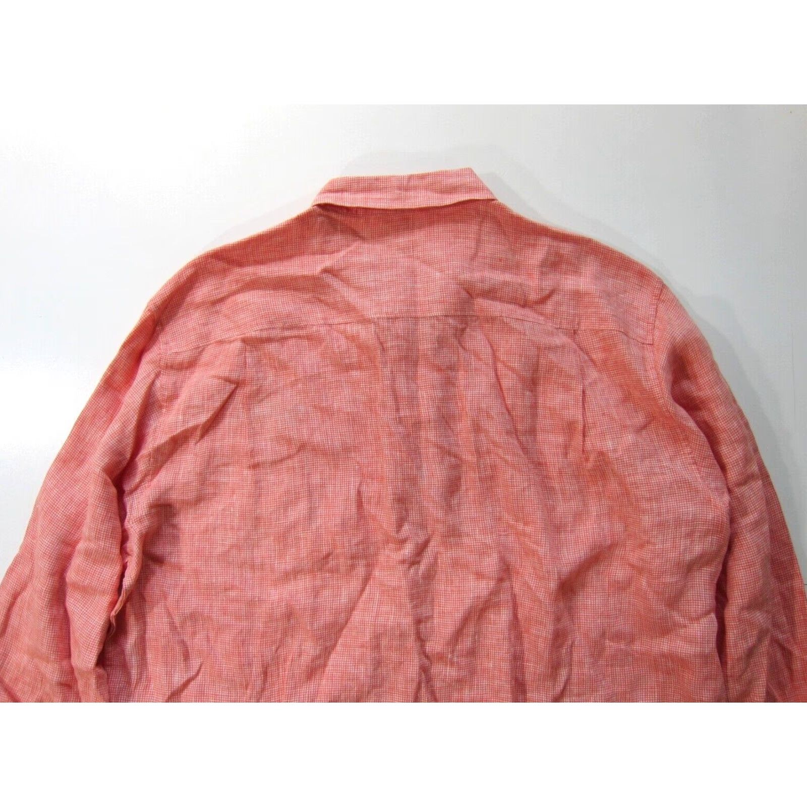 Tommy Bahama Tommy Bahama Linen Orange Golf Grandote Peaks Button Down Long Sleeve Shirt XL Mens Size US XL / EU 56 / 4 - 7 Thumbnail