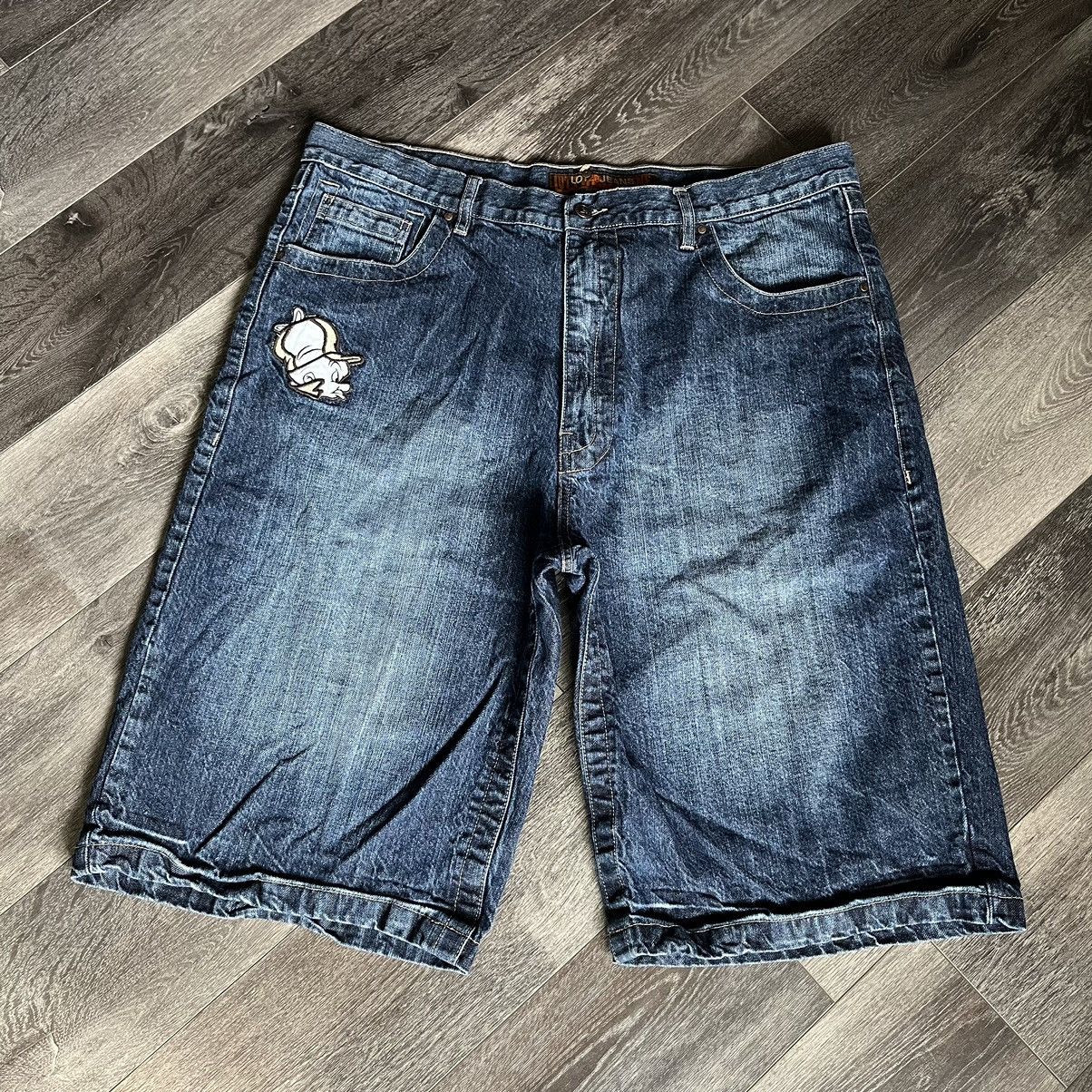 Vintage Vintage Y2K Lot 29 Elmer Fudd Looney Tunes Logo Jean Shorts Size US 38 / EU 54 - 1 Thumbnail
