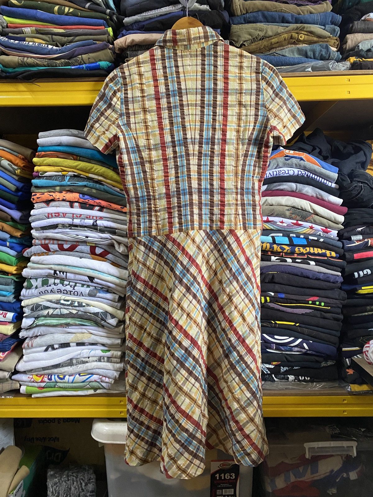 Japanese Brand × Tsumori Chisato Tsumori Chisato Dress patchwork design Issey miyake Size M / US 6-8 / IT 42-44 - 2 Thumbnail