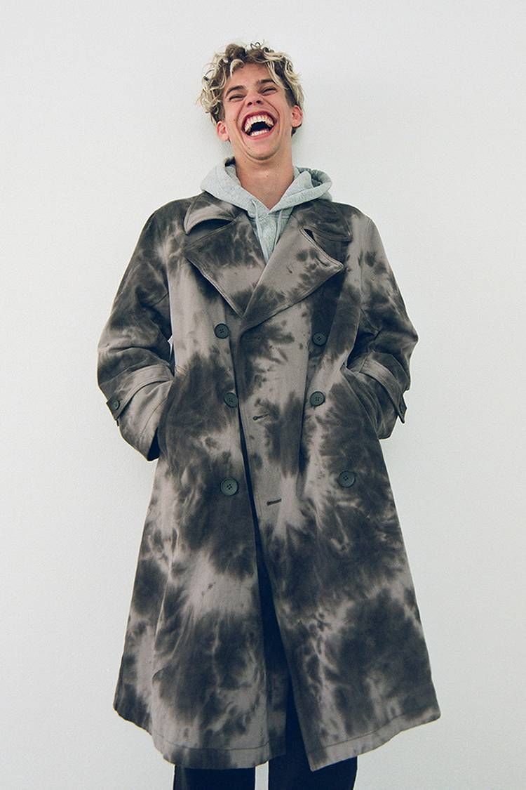 Stussy Stussy Tie Dyed Trench Coat | Grailed