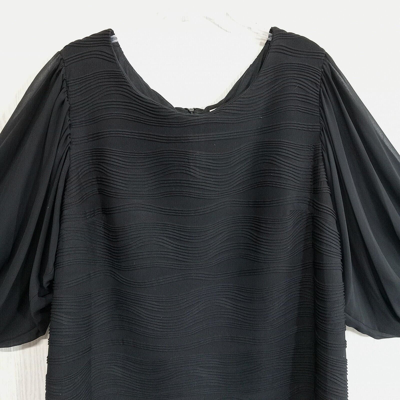 & Other Stories Julian Taylor Formal Dress Women 22W Pleated Sheer Back Zip Size 3XL / US 20-22 - 3 Thumbnail