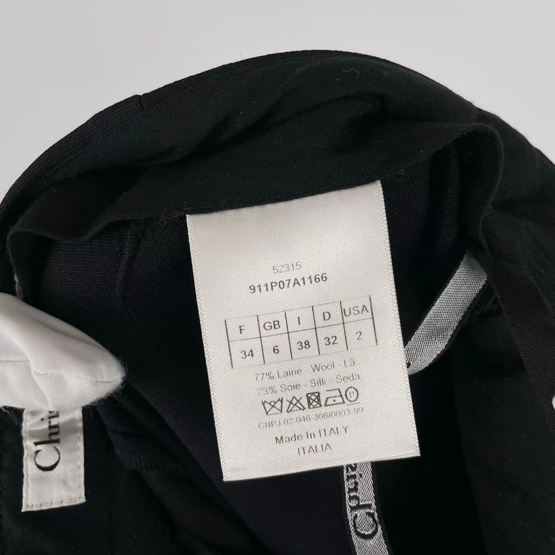 Dior Dior Wool Trousers 34 Black Size 25" / US 0 / IT 36 - 4 Thumbnail