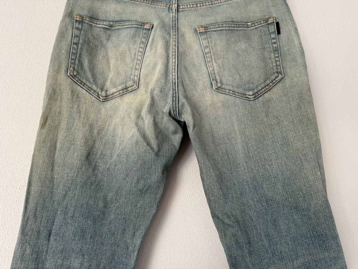 Saint Laurent Paris Distressed Skinny Jeans in Faded Indigo Size US 32 / EU 48 - 11 Thumbnail