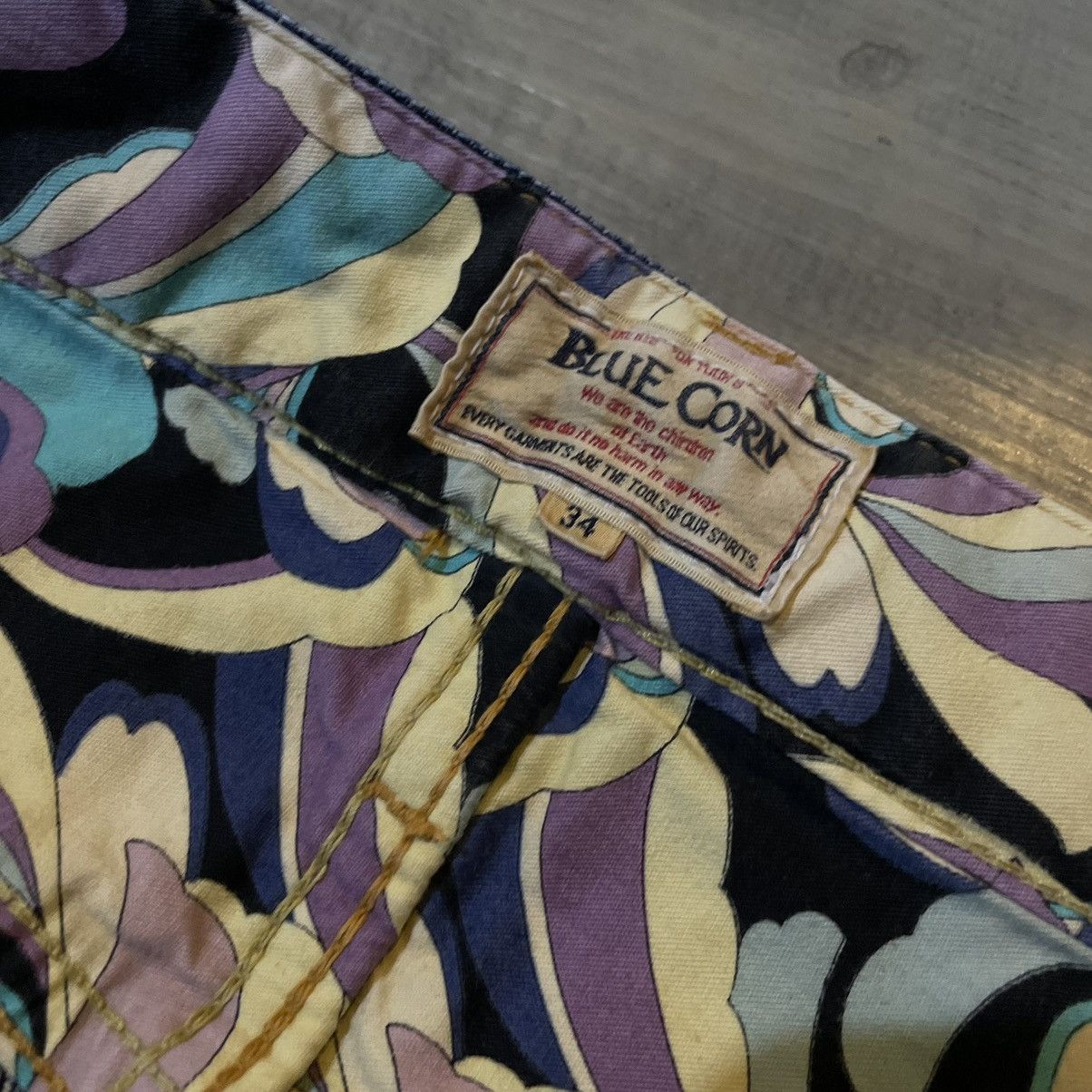 Japanese Brand Blue corn denim jean Size US 34 / EU 50 - 7 Thumbnail