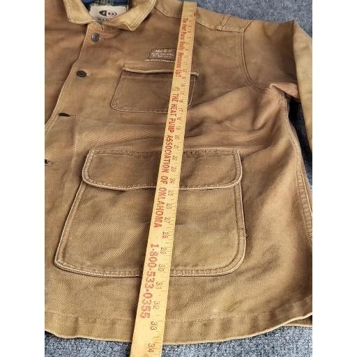 Vintage International Denim Jacket Men Sz XXL Brown Shelby Upholster Size US XXL / EU 58 / 5 - 4 Thumbnail