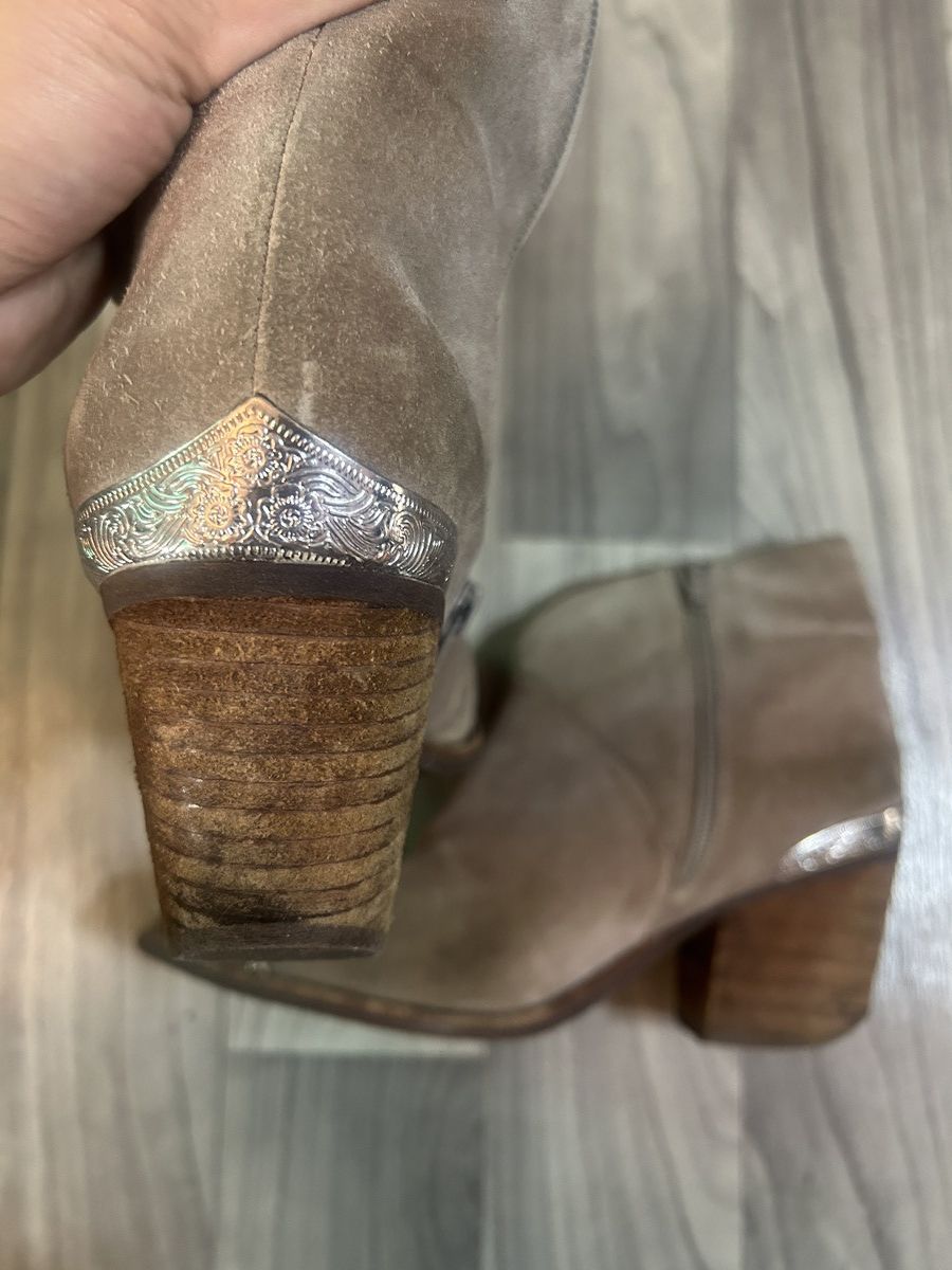 Jeffrey Campbell Jeffrey Campbell Suede Taupe Western Cahuenga Boots Women’s Size US 9 / IT 39 - 3 Thumbnail
