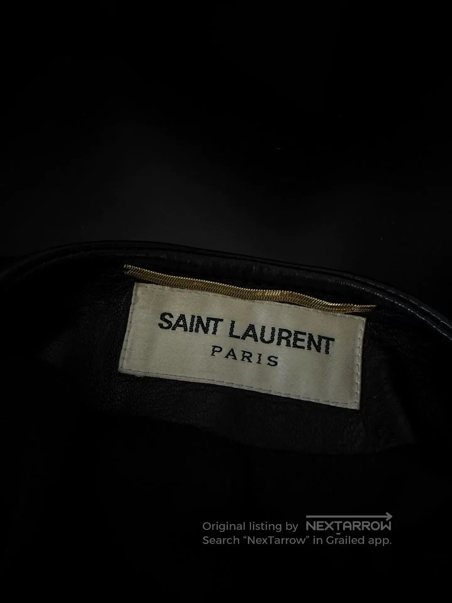 Saint Laurent Paris Saint Laurent Black Leather Jacket Zebra Collar. Size XS / US 0-2 / IT 36-38 - 7 Thumbnail