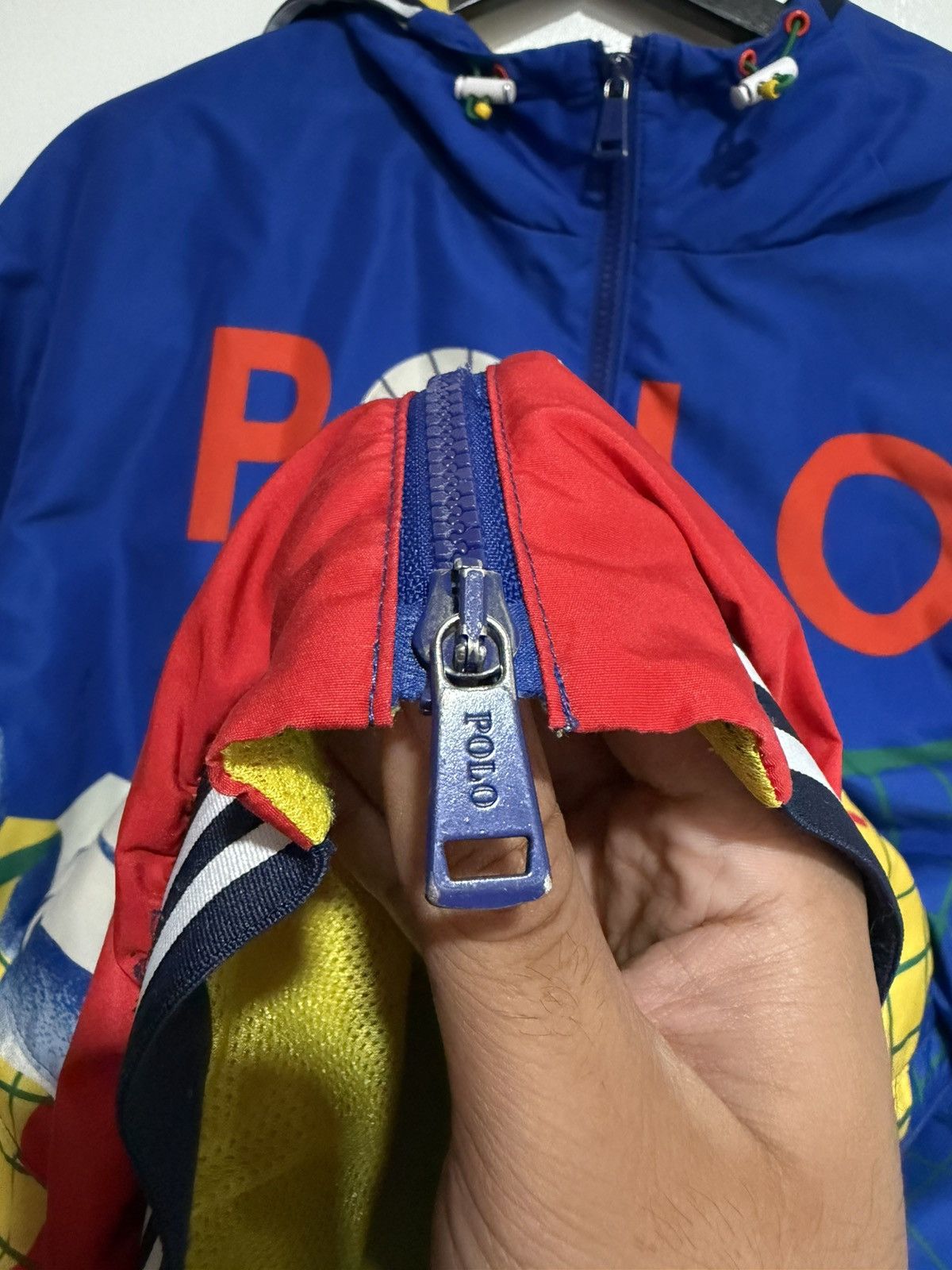 Polo Ralph Lauren Vintage Polo Ralph Lauren Volleyball Graphic Hooded Jaccket Size US XL / EU 56 / 4 - 5 Thumbnail