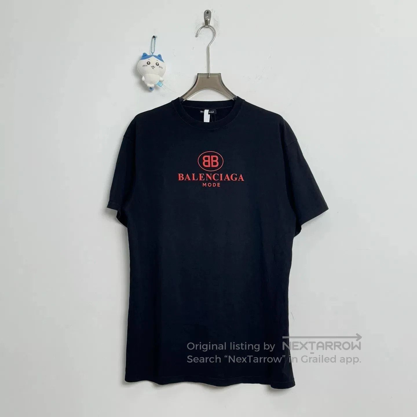 Balenciaga Balenciaga Black Red Logo Short Sleeve Shirt. Size US XXS / EU 40 - 1 Thumbnail
