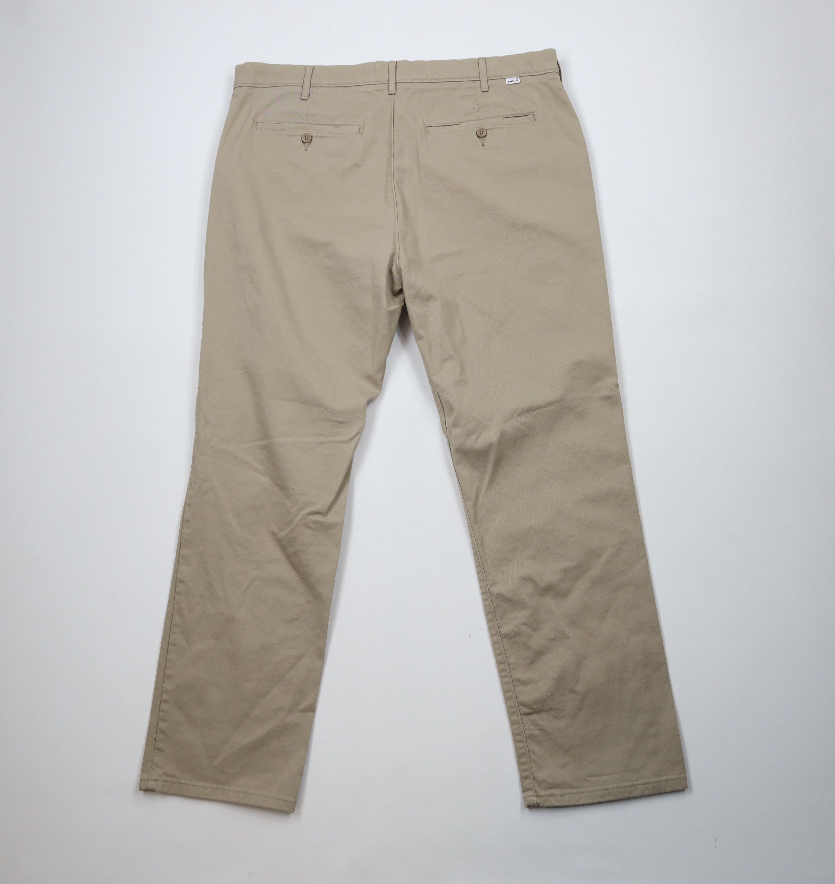 Levi's × Vintage Vintage Y2K Levis Wide Leg Chino Pants Trousers Beige Size US 40 / EU 56 - 9 Thumbnail
