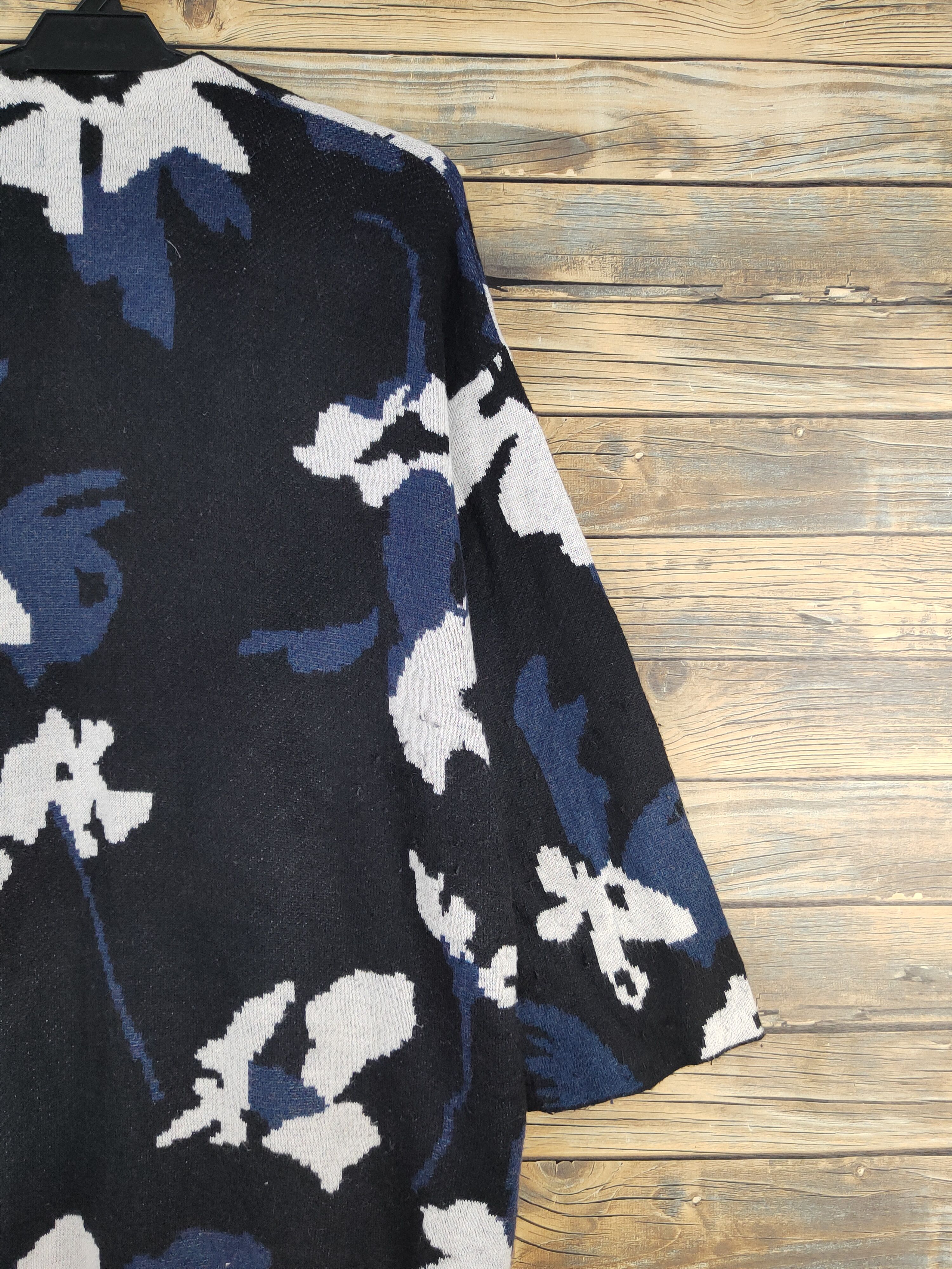 Vintage Azul by Moussy Black Knitwear Long Cardigan #W2154 Size S / US 4 / IT 40 - 10 Thumbnail