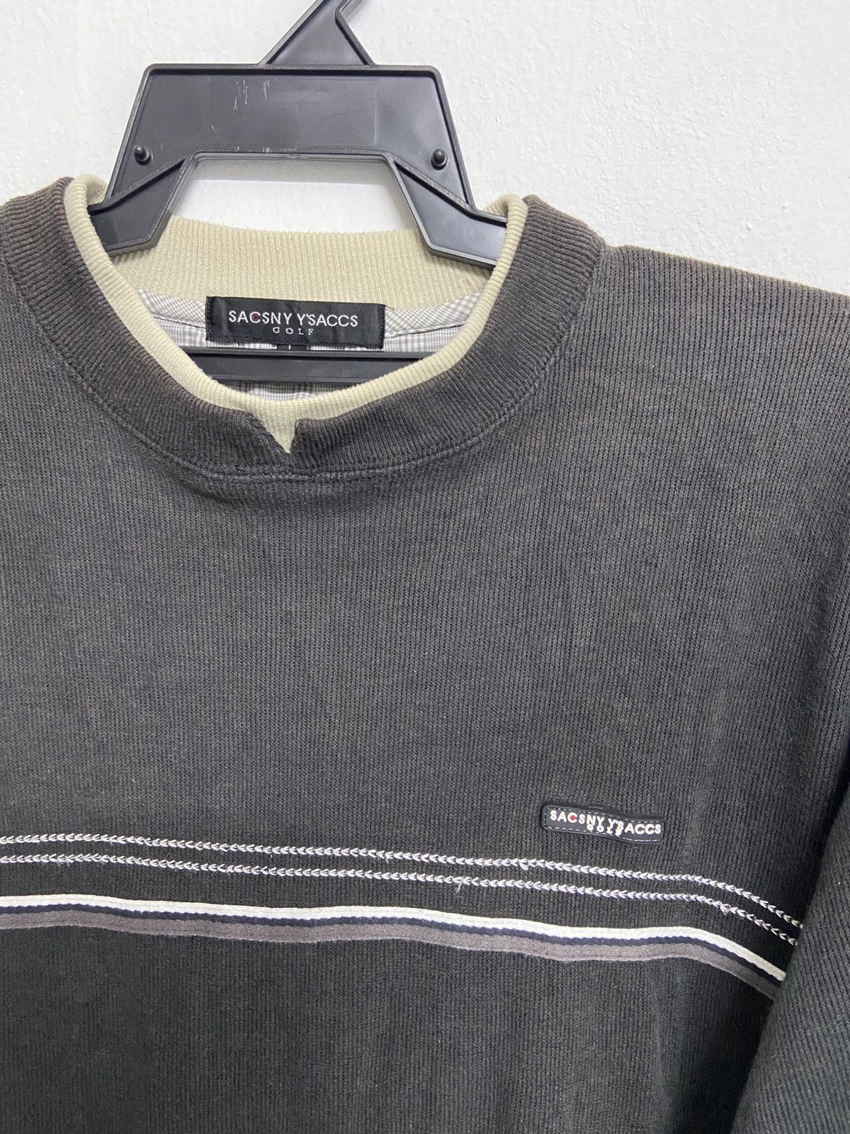 Yohji Yamamoto Vintage Sacsny Y’s Accs Golf Sweater Size US L / EU 52-54 / 3 - 8 Thumbnail