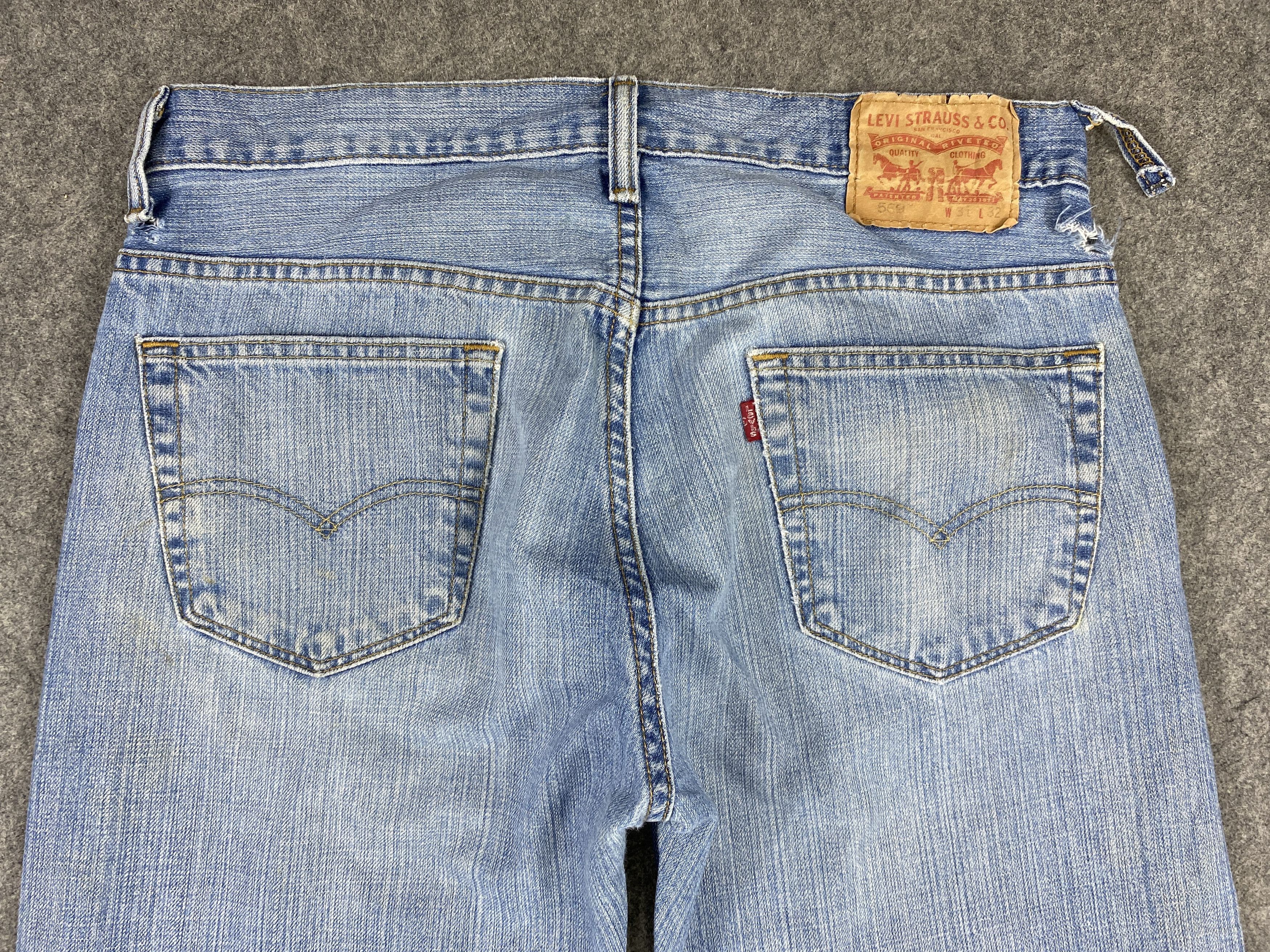 Levi's Blue Wash Vintage Levi's 569 34x31.5 Denim -JN2104 Size US 34 / EU 50 - 4 Thumbnail