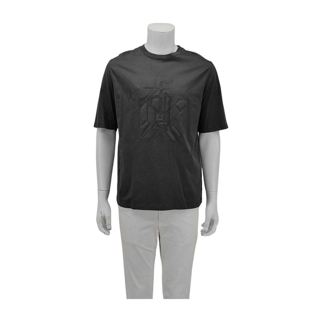 Hermes Hermès Graphic Logo Cotton T-Shirt Size L Size US L / EU 52-54 / 3 - 1 Thumbnail