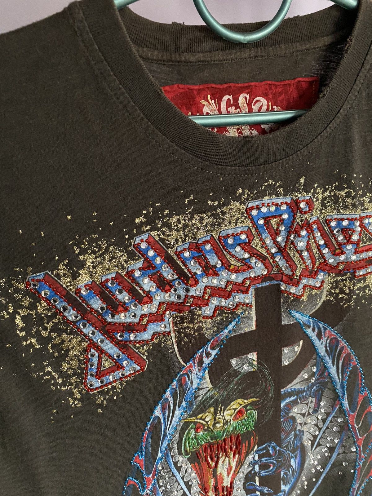 Band Tees × Judas Priest × Ringspun Ed hardy style Ringspun Judas Priest Single Stitch tshirt Size US M / EU 48-50 / 2 - 2 Thumbnail