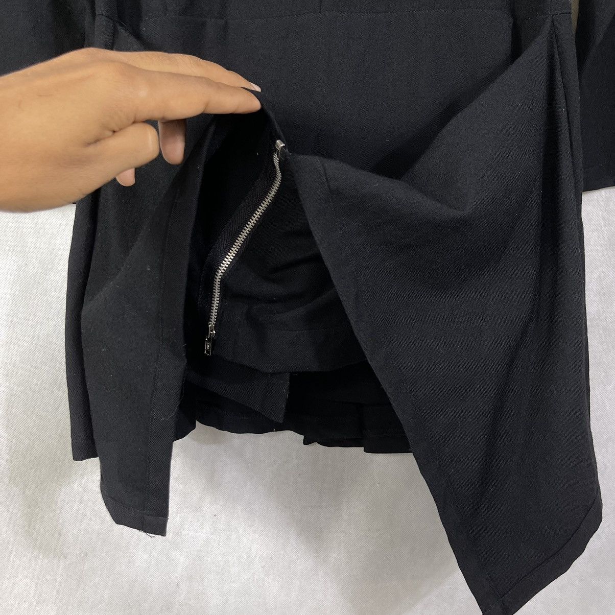 Issey Miyake × Zucca Rare! Zucca by Issey Miyake Asymmetrical Wool Mini Dress Size M / US 6-8 / IT 42-44 - 10 Thumbnail